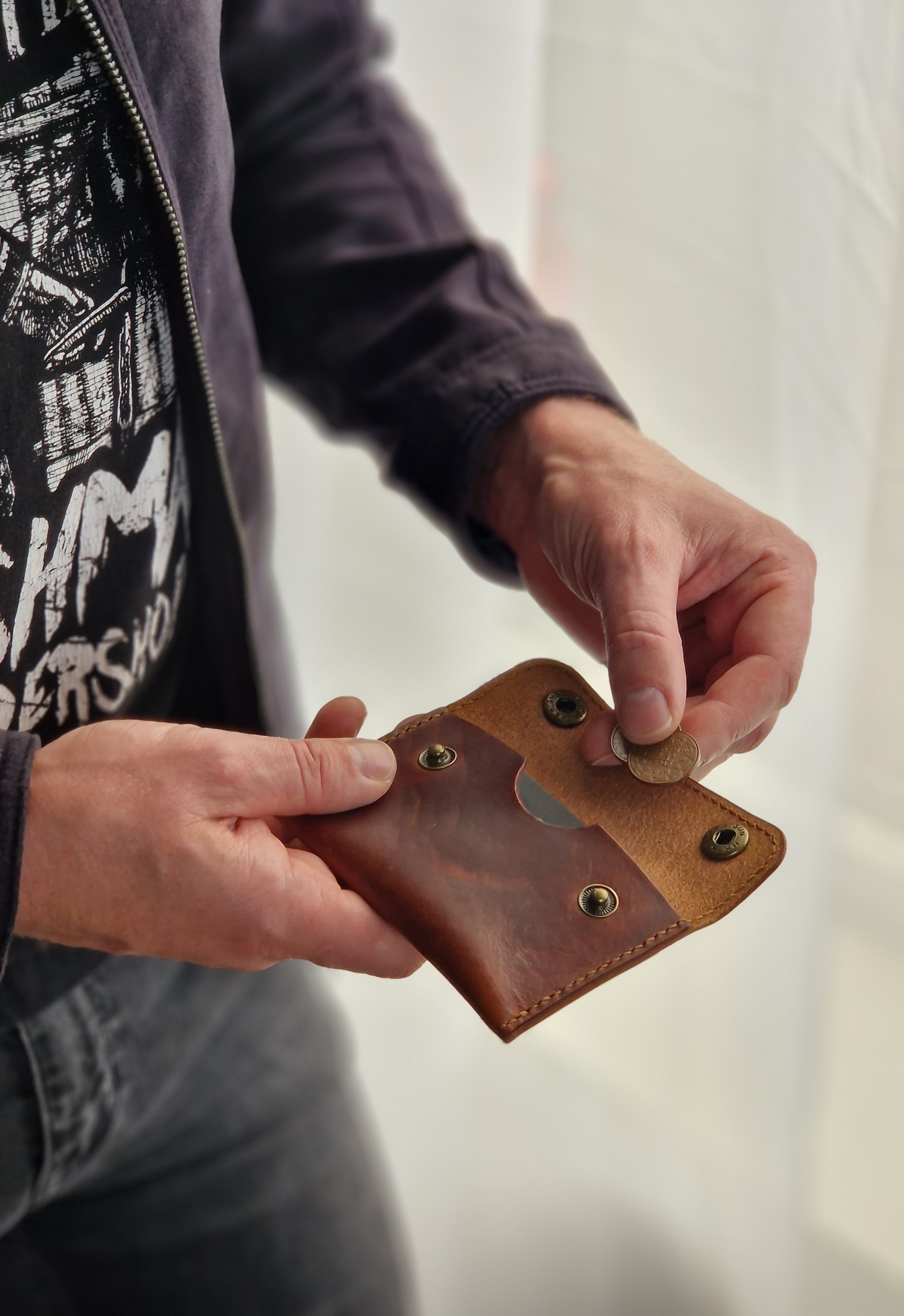 Minimalist Double Clasp Wallet