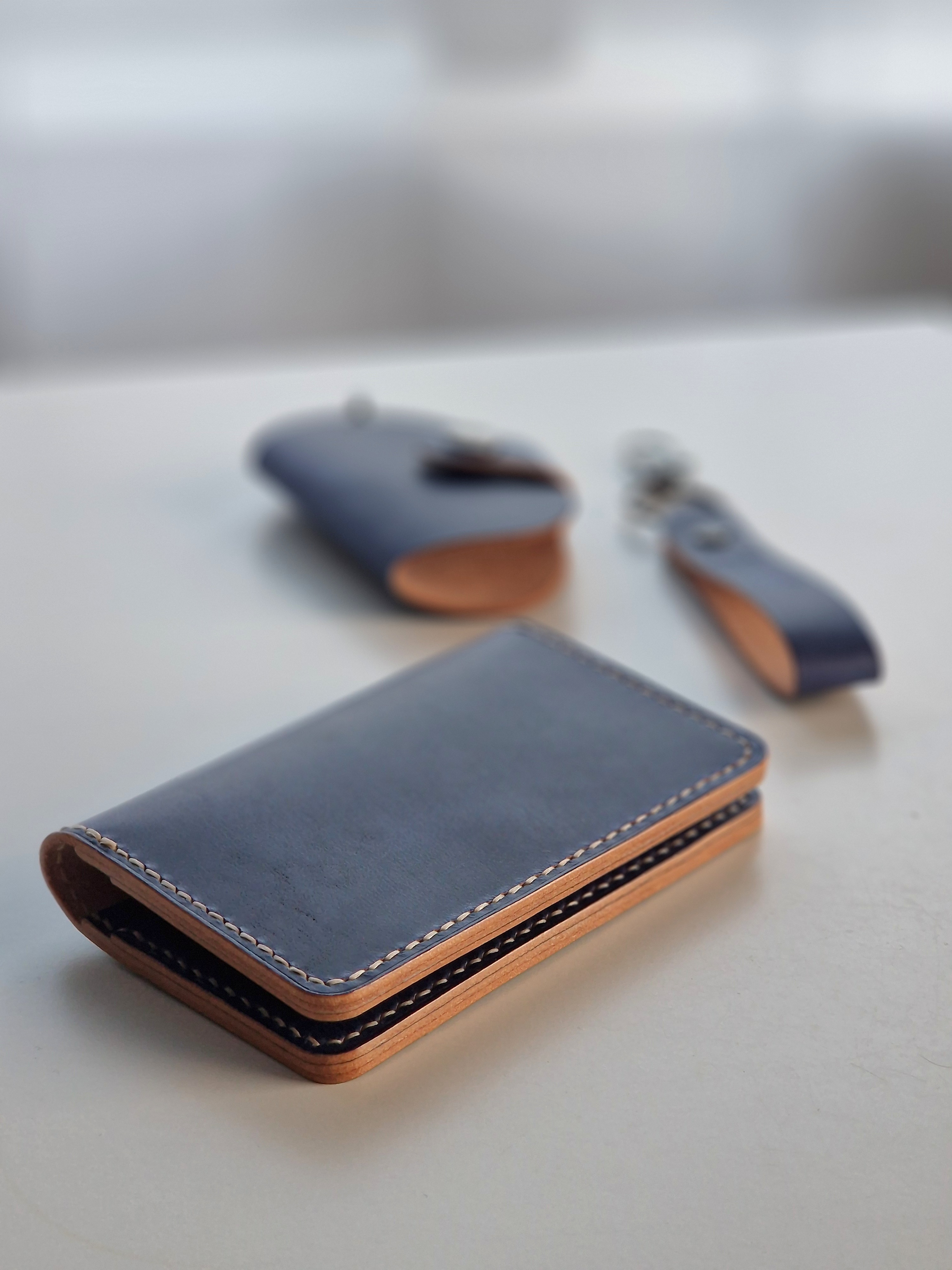 Leather Wallet and Accessories Set