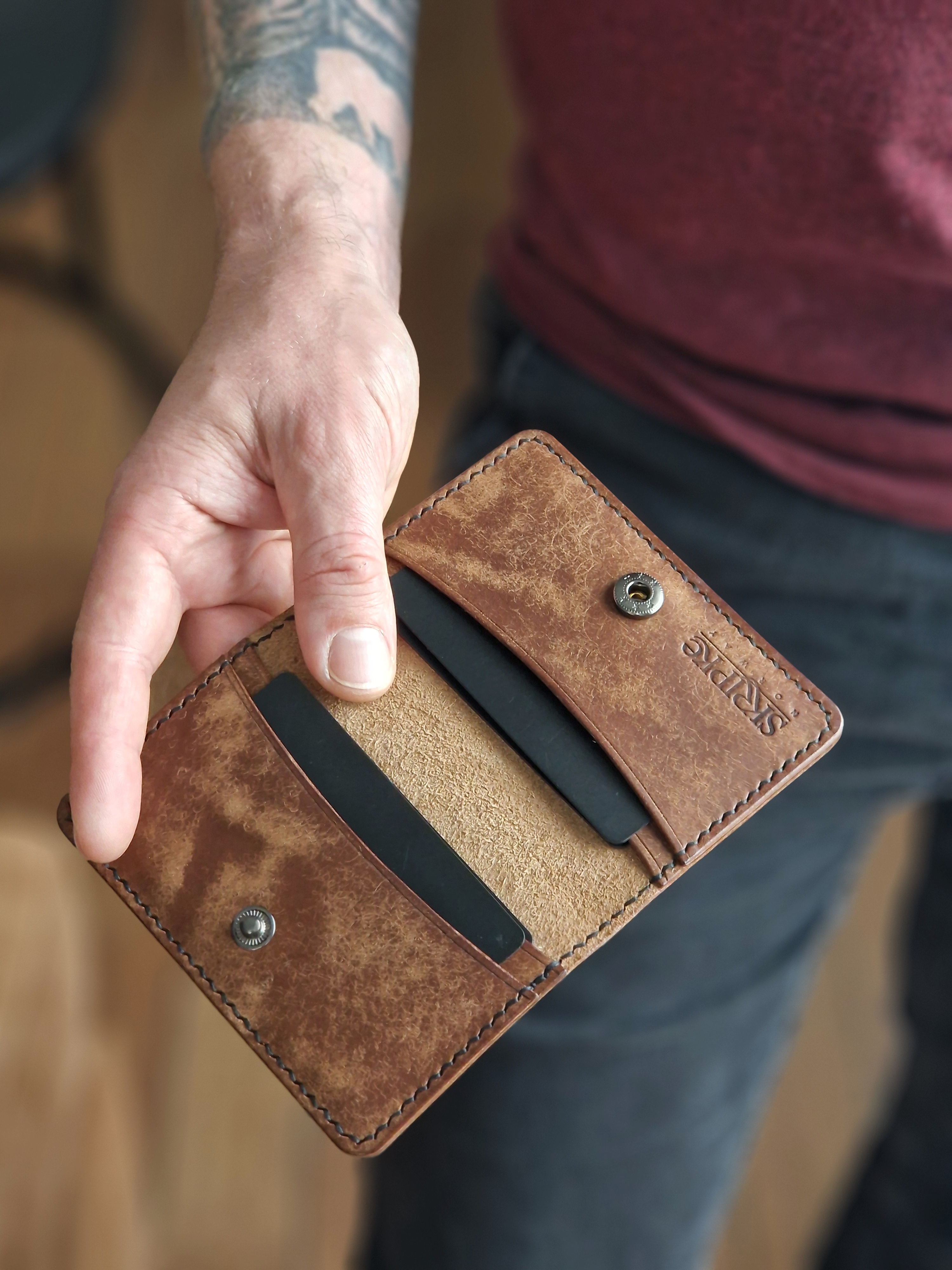 Folded Wallet With Clasp