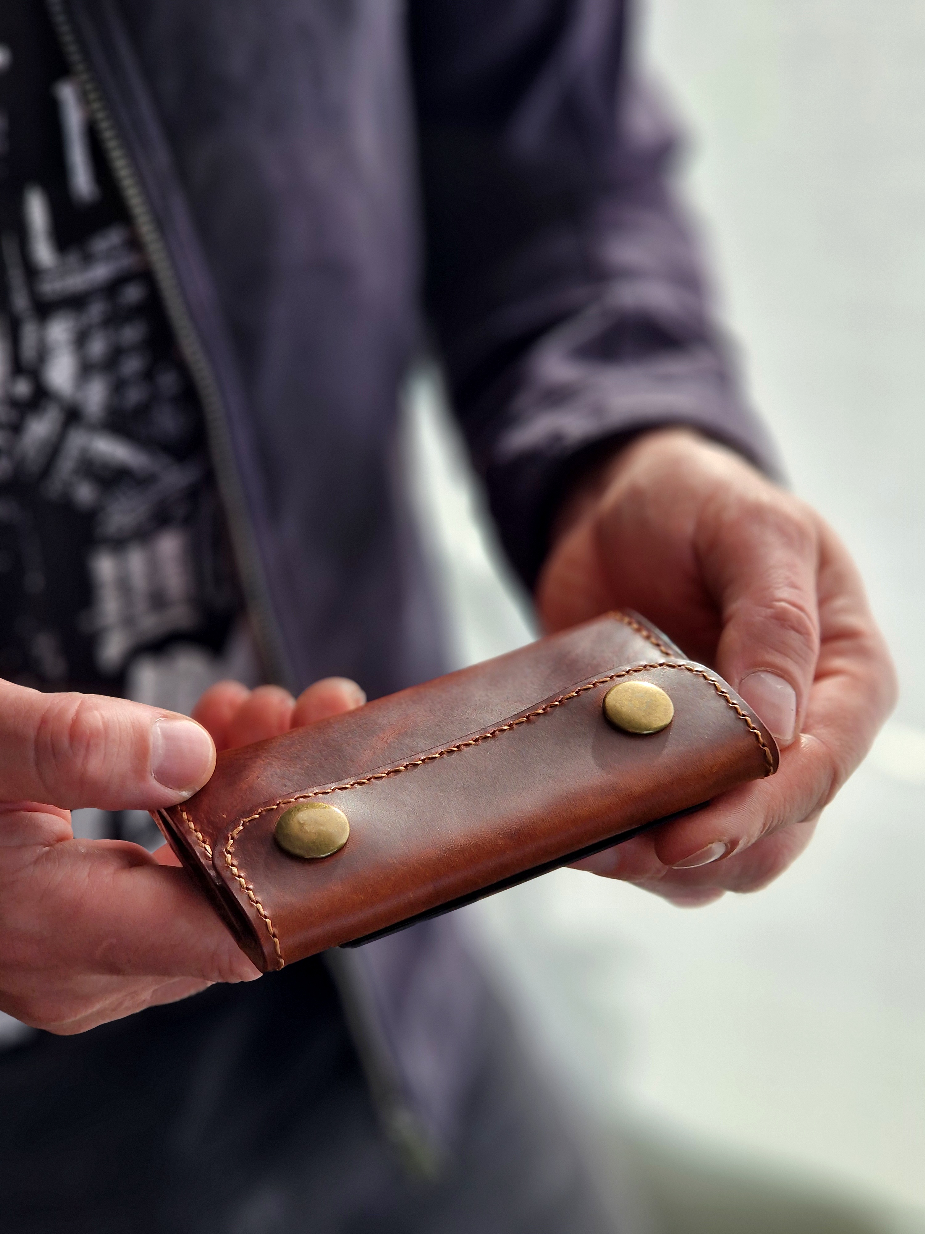 Minimalist Double Clasp Wallet