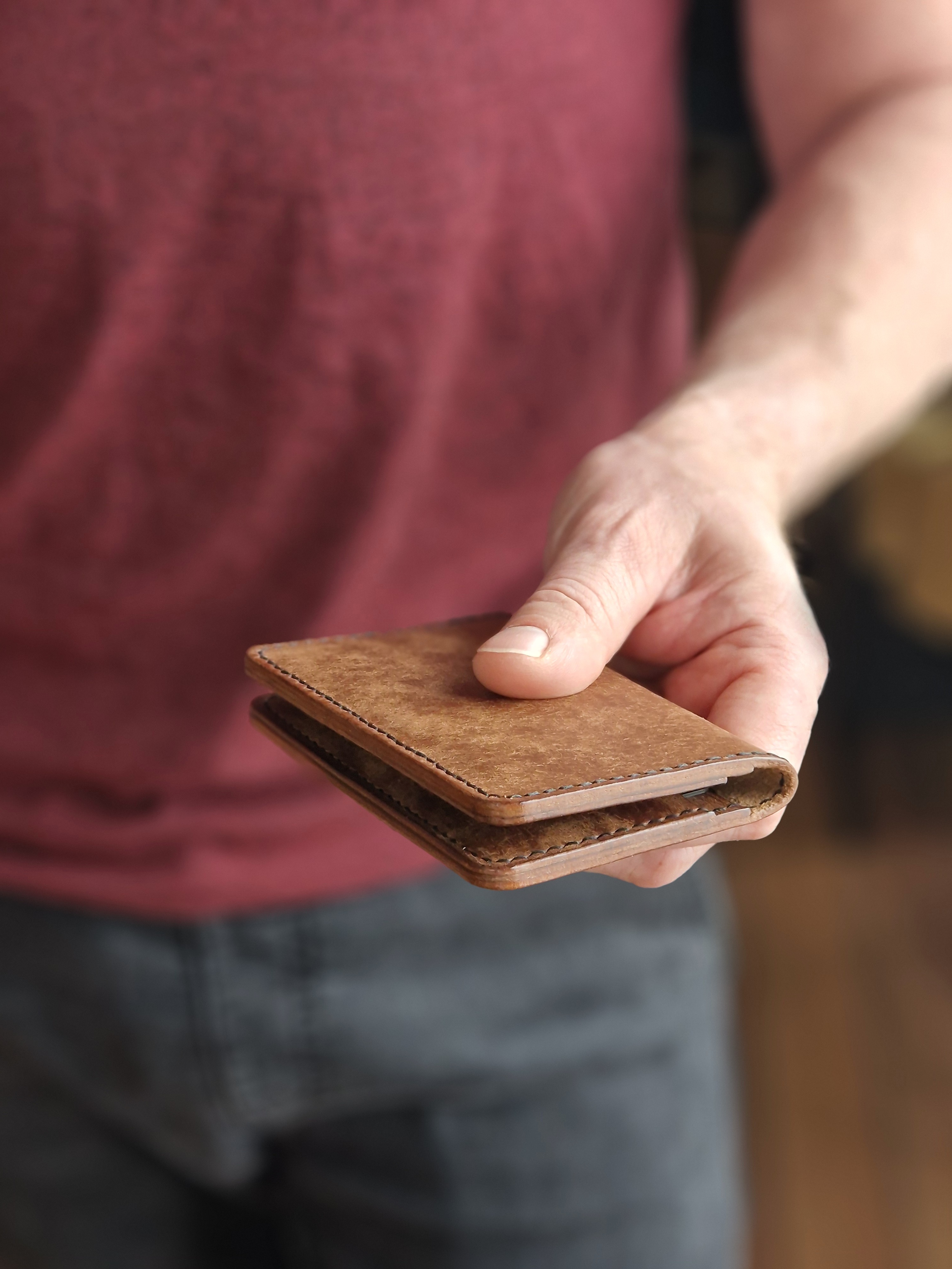 Folded Wallet With Clasp