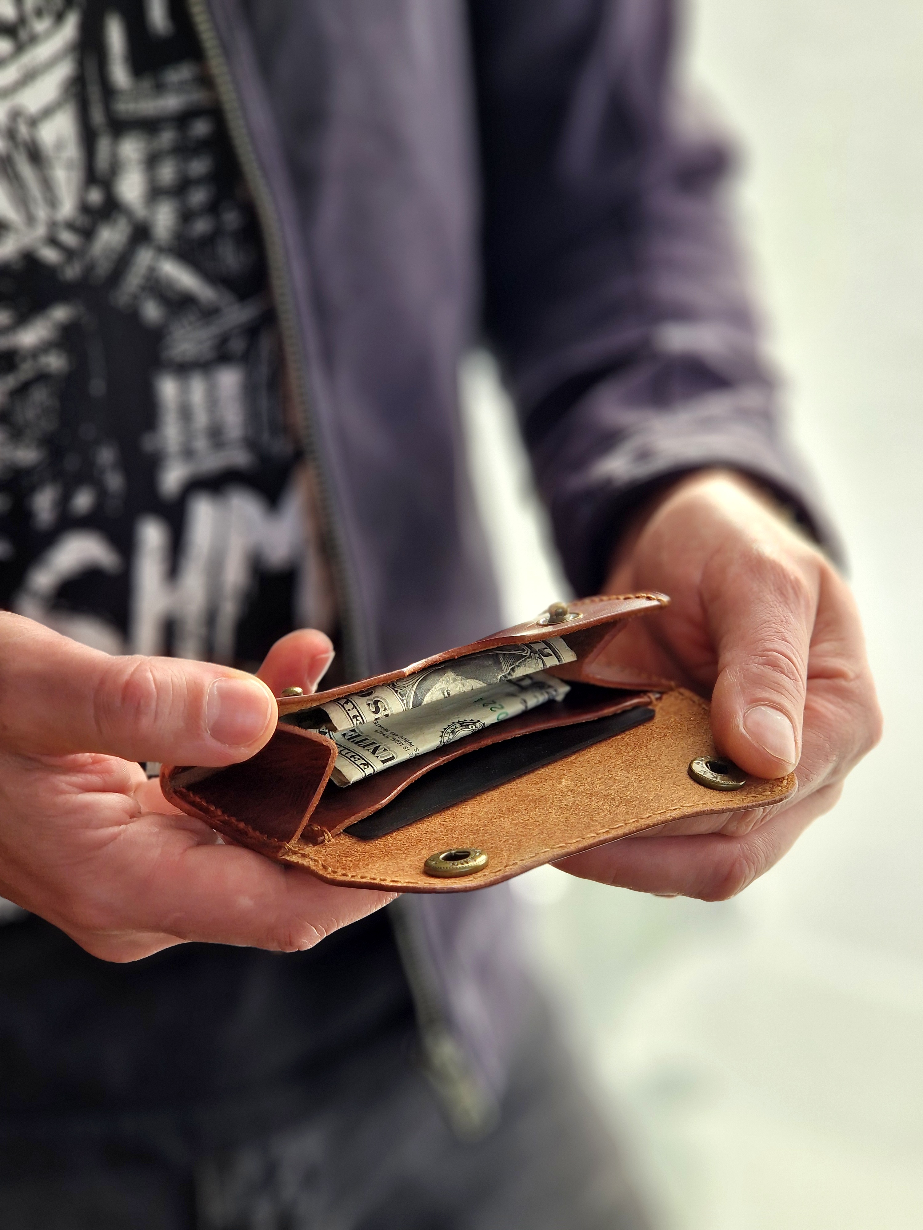 Minimalist Double Clasp Wallet