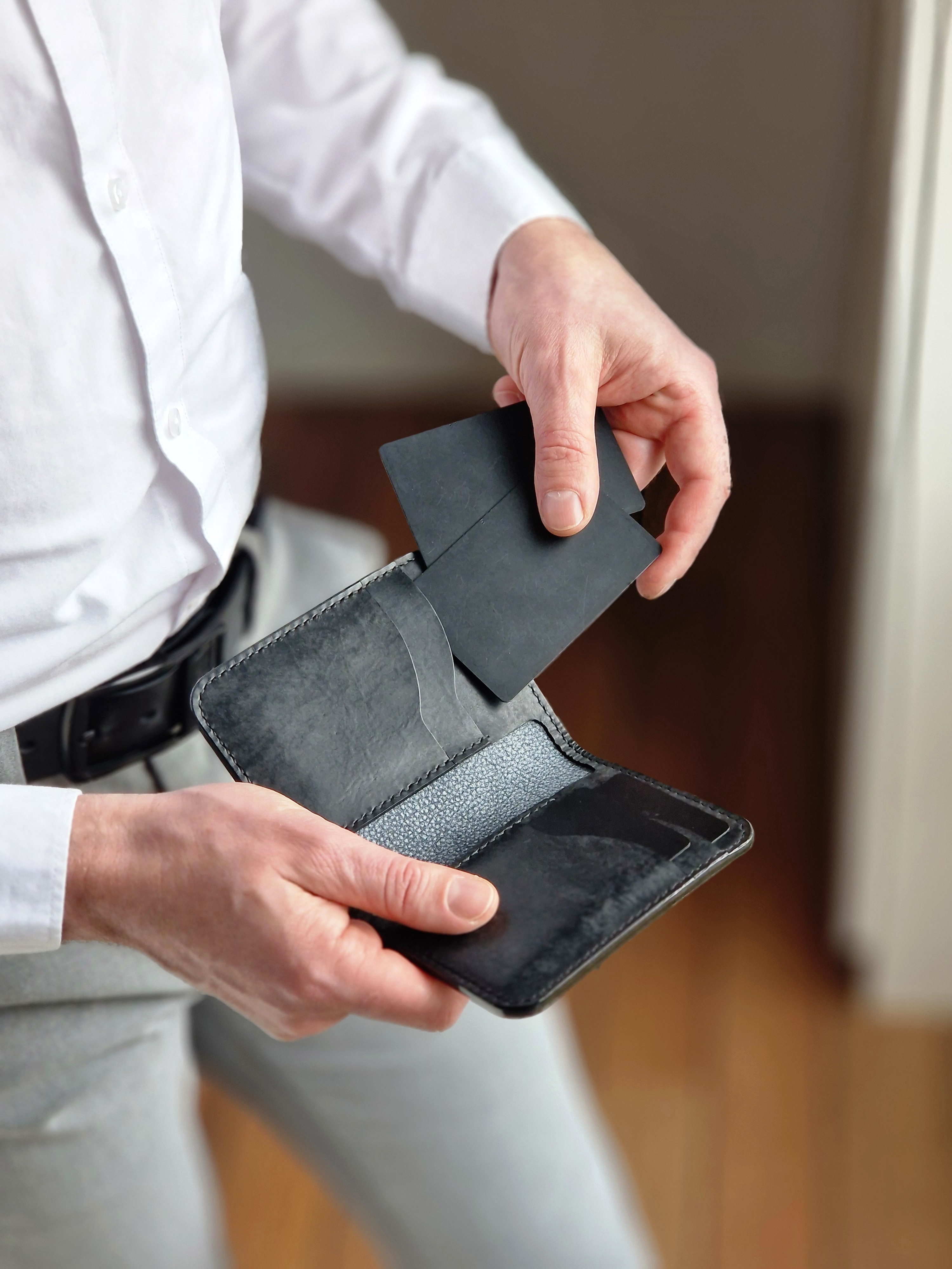 Dark Navy Fold Wallet