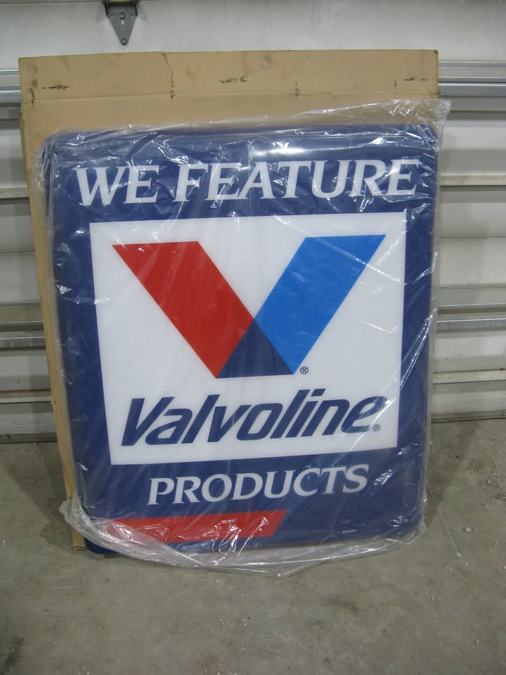 (2) Valvoline signs NOS