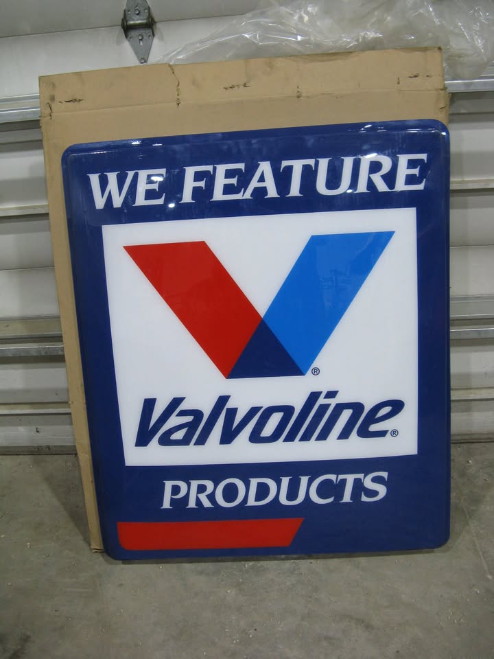(2) Valvoline signs NOS