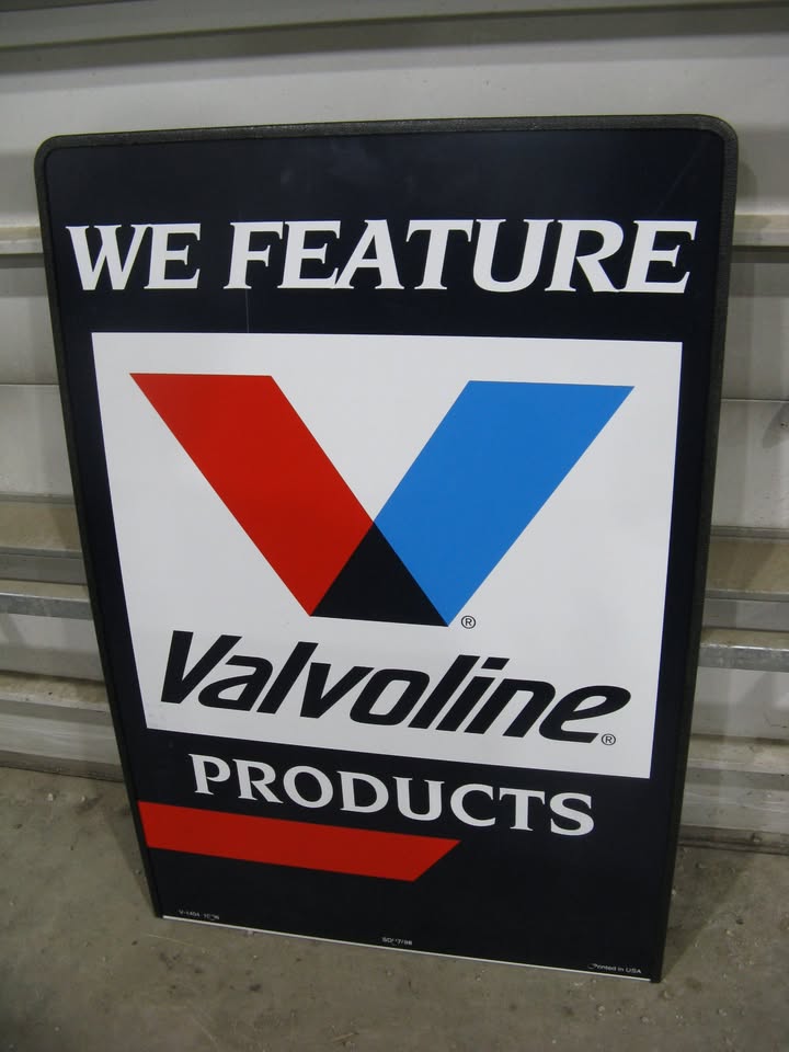 (2) Valvoline signs NOS
