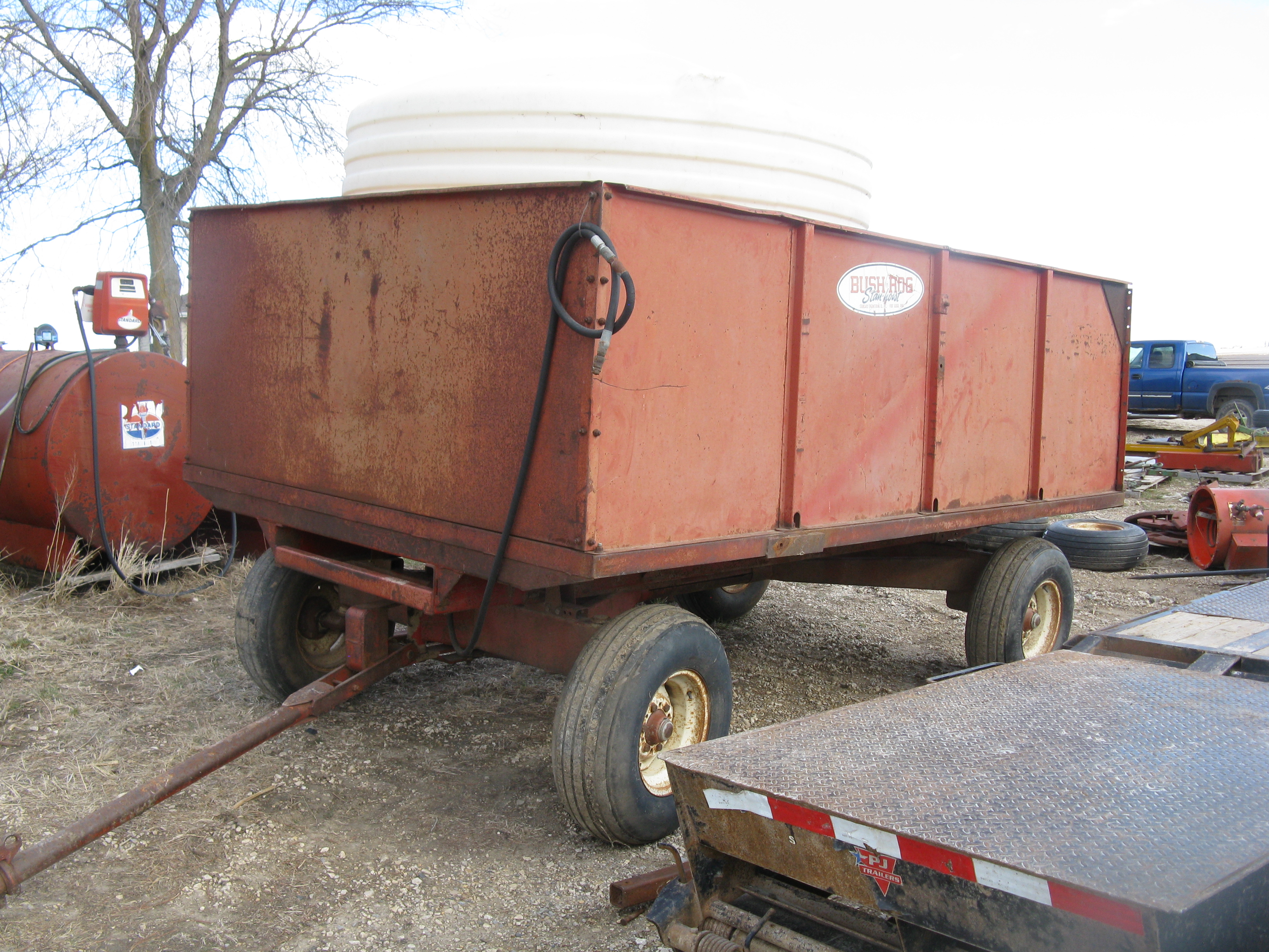 Stanhoist barge wagon with water tank and pump