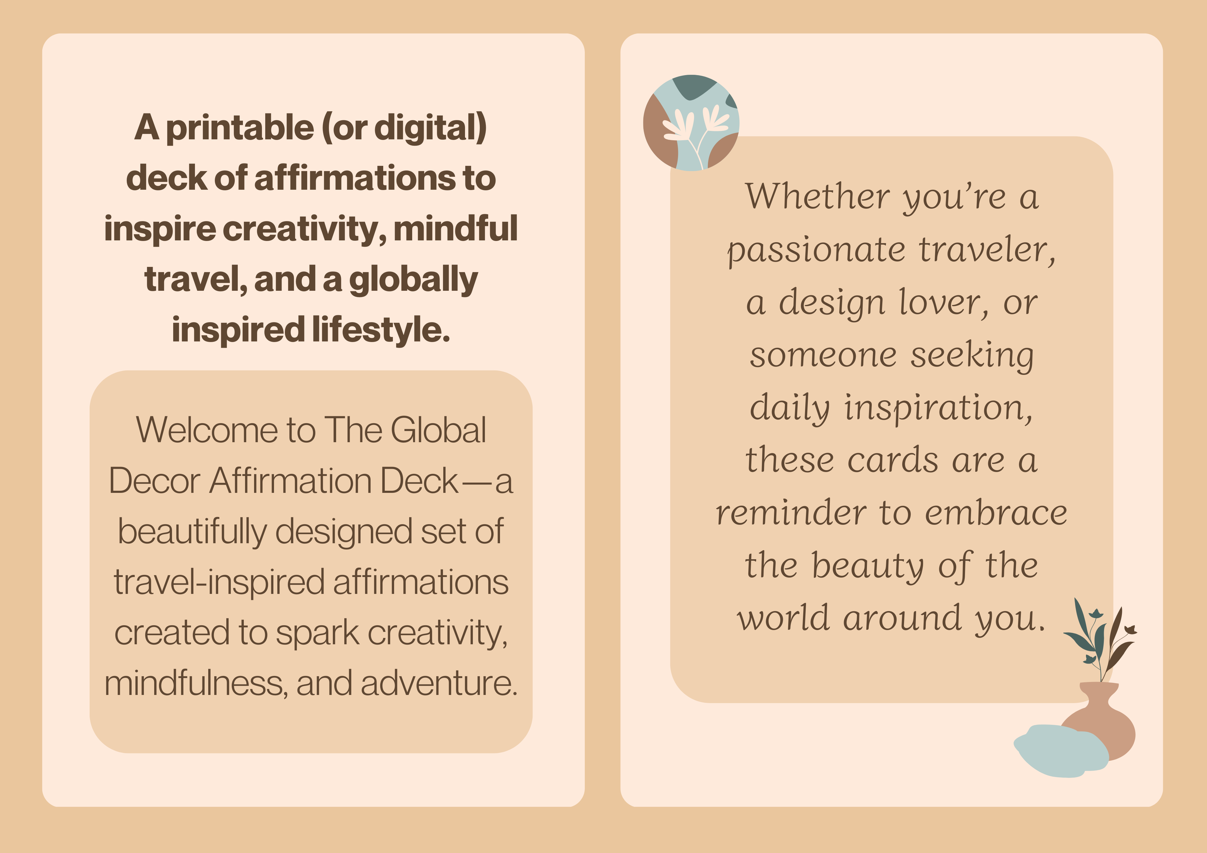 Global Decor Complete Affirmation Deck