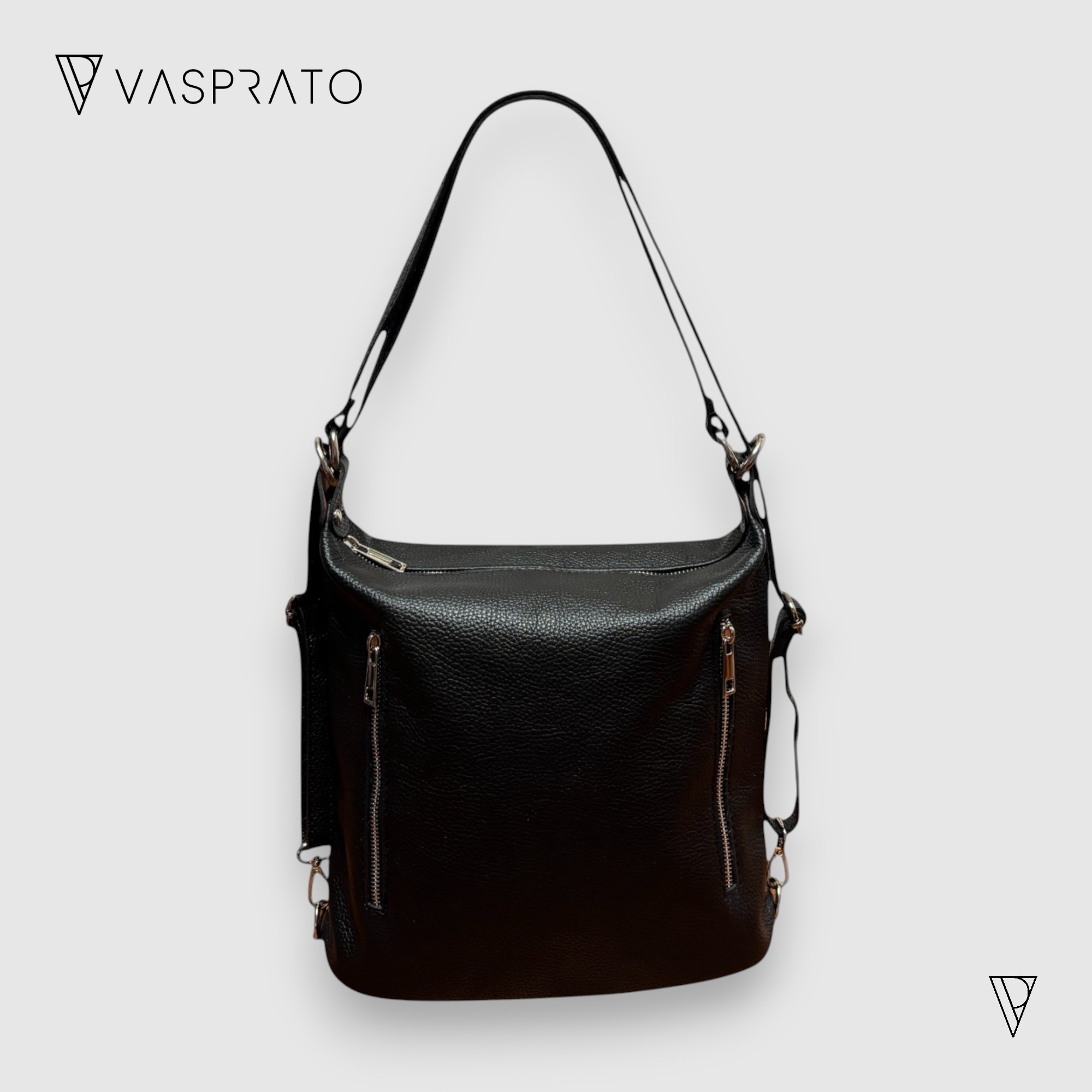 Bolso convertible en backpack de piel auténtica para mujer - bolso convertible 2 en 1 | Vasprato