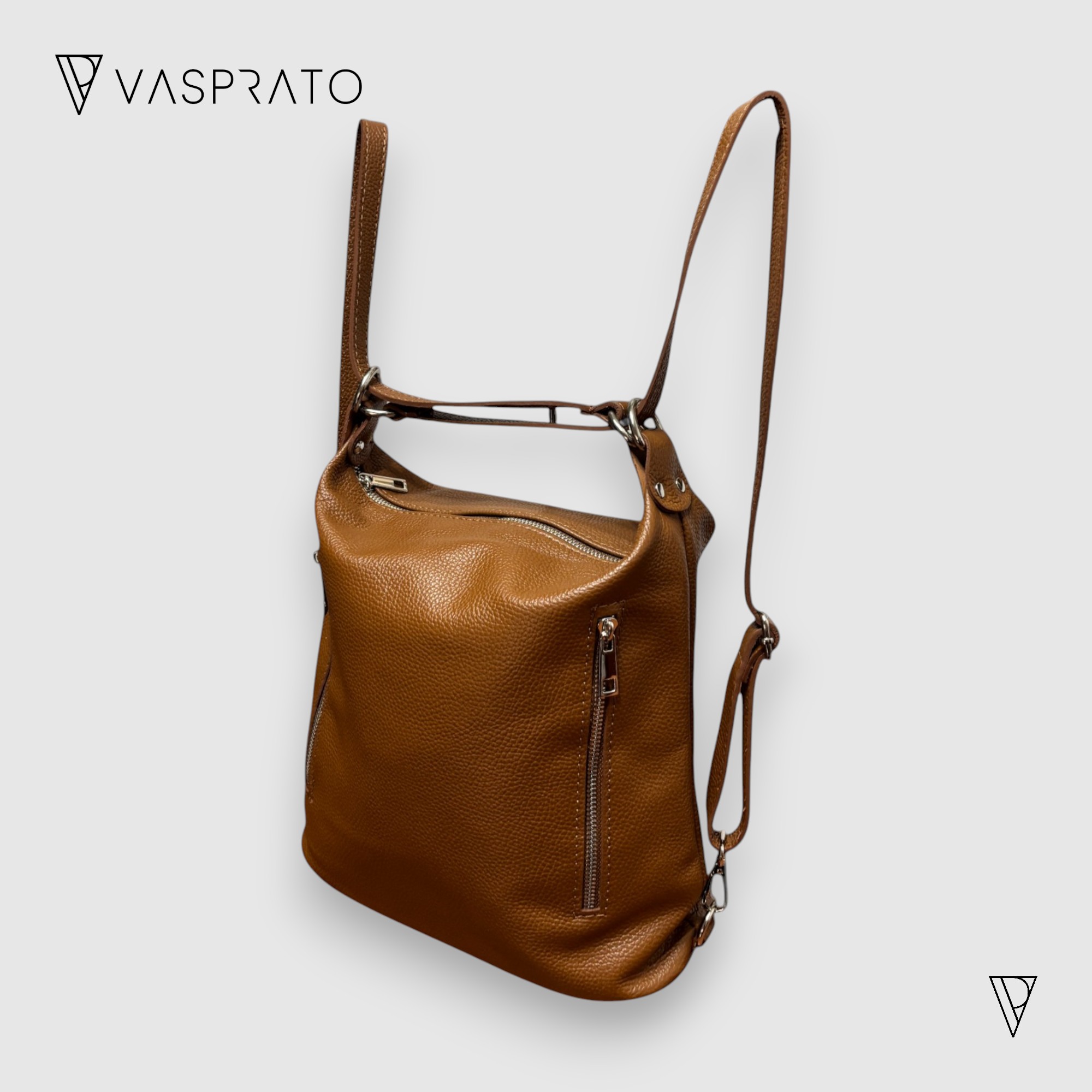 Bolso convertible en backpack de piel auténtica para mujer - bolso convertible 2 en 1 | Vasprato