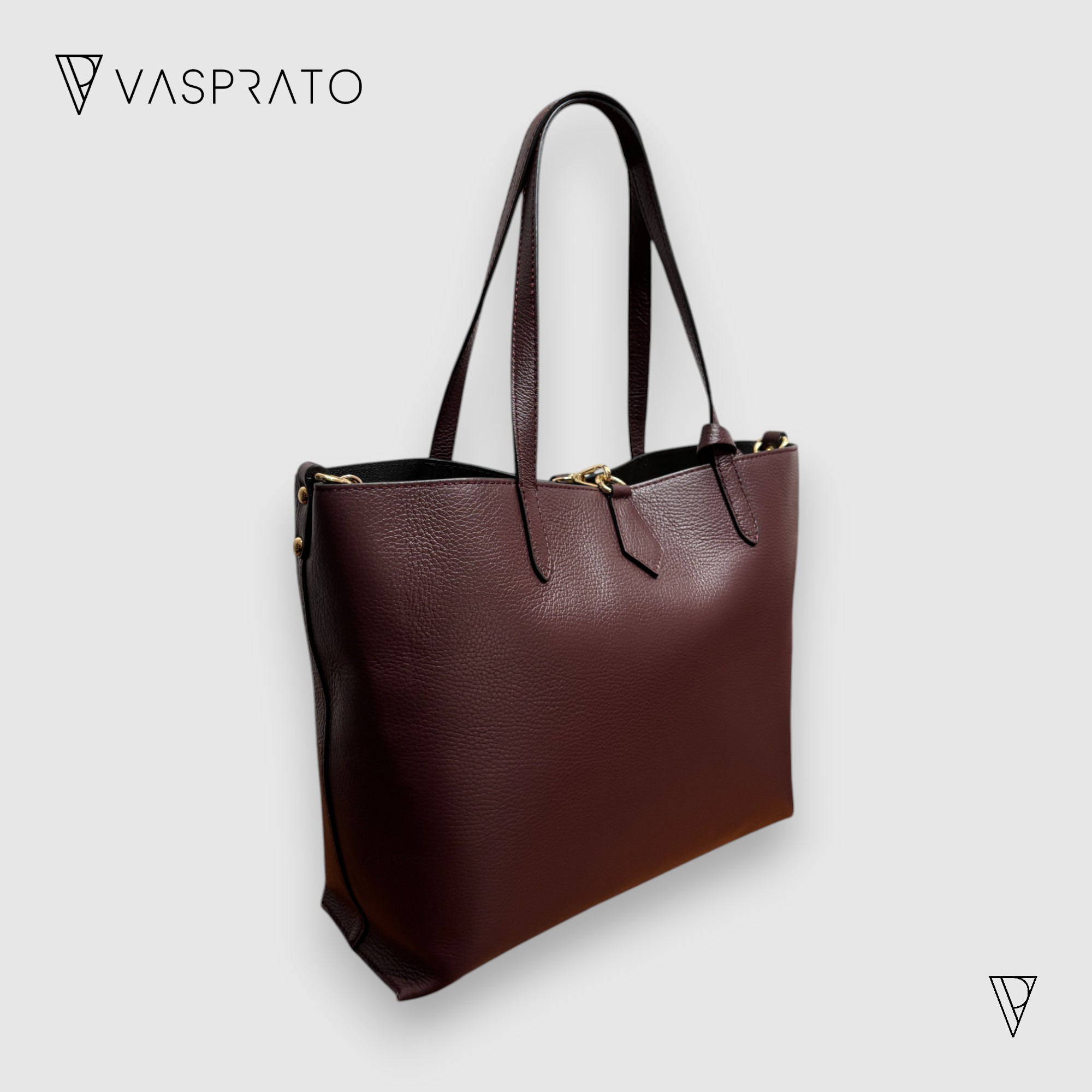 Bolso tote de piel auténtica para mujer - elegante y sofisticado | Vasprato