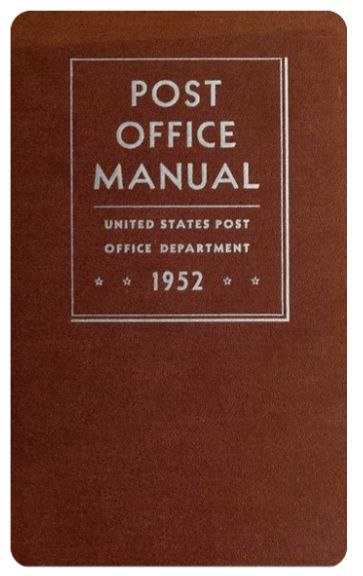 Post Office Manual 1952