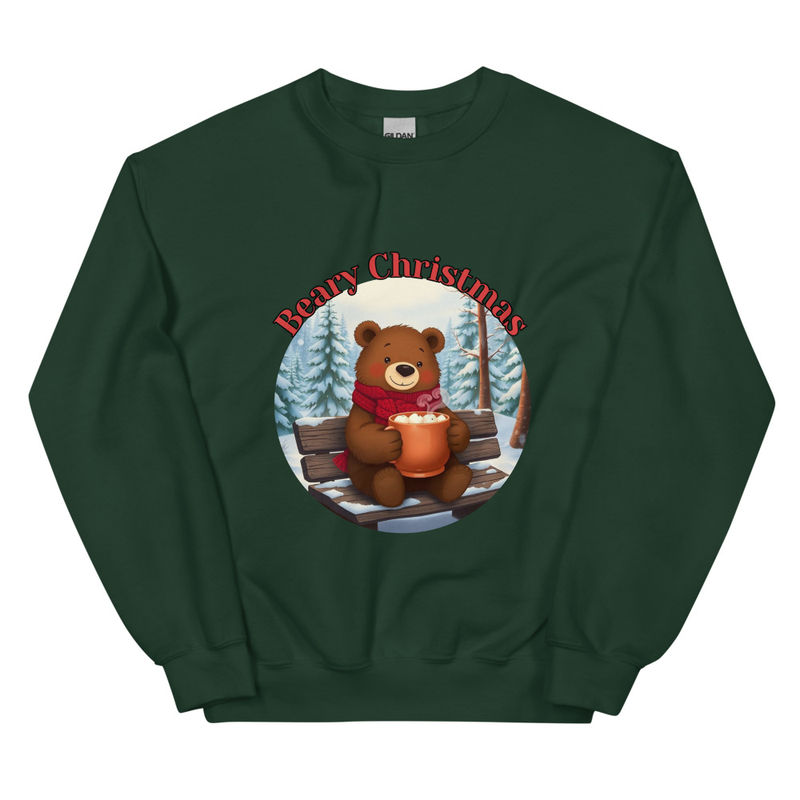 Beary Christmas - Cozy Bear Hot Cocoa Sweatshirt