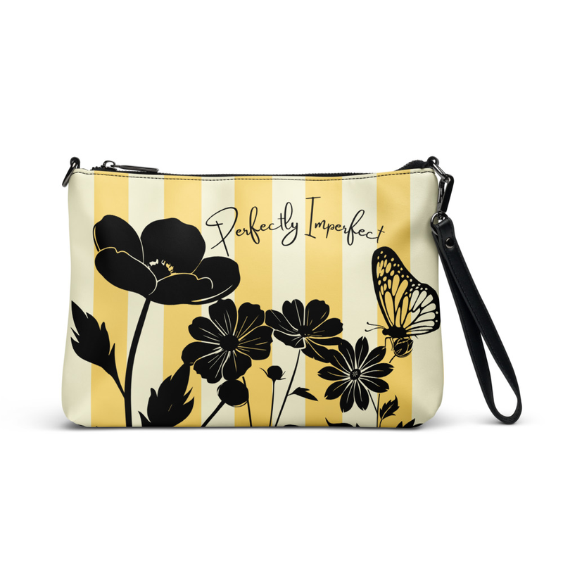 Perfecty Imperfect Floral Clutch Crossbody Bag