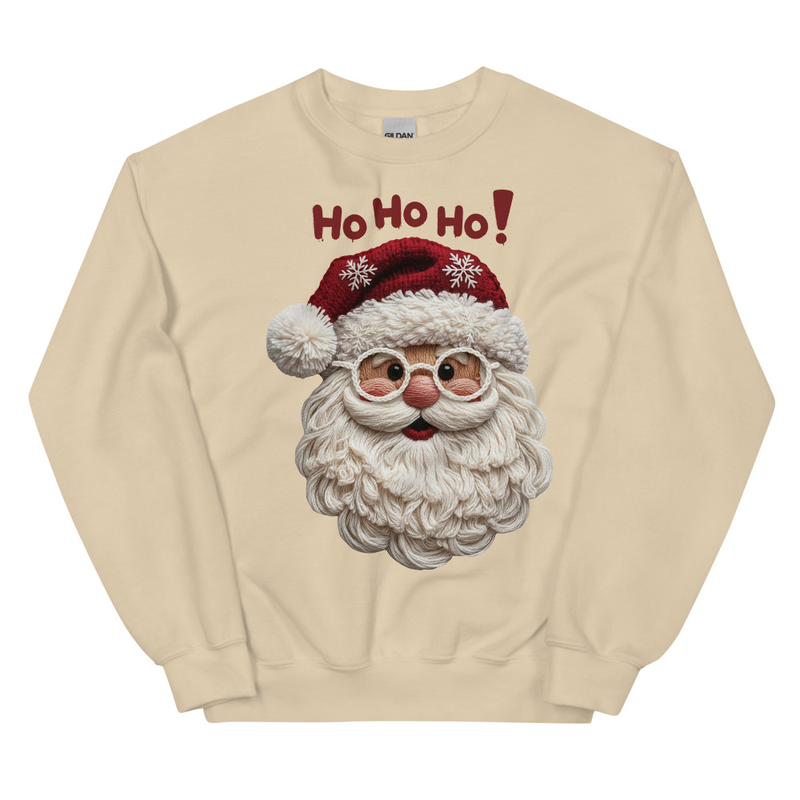 Ho Ho Ho Yarn Santa Claus Holiday Sweatshirt
