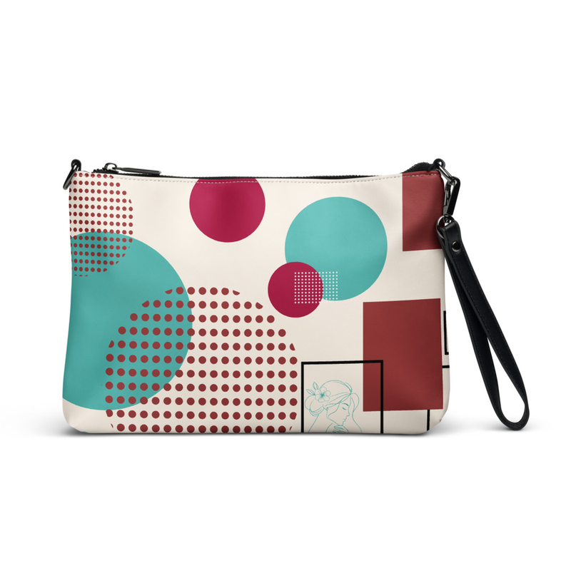 Geometric Pattern Crossbody Bag