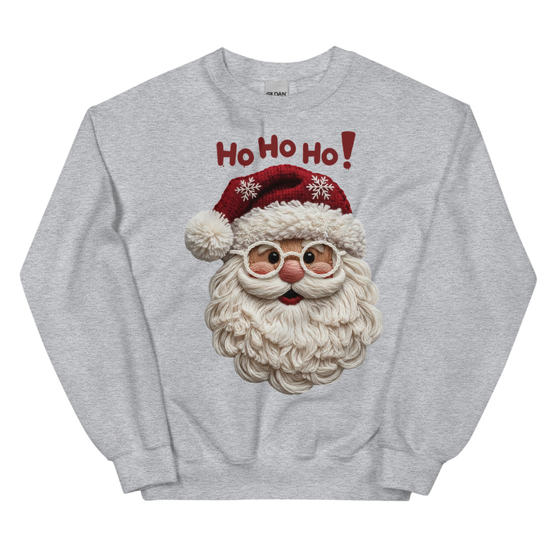 Ho Ho Ho Yarn Santa Claus Holiday Sweatshirt