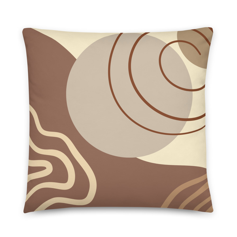 Modern Abstract Throw Pillow 22" x 22"