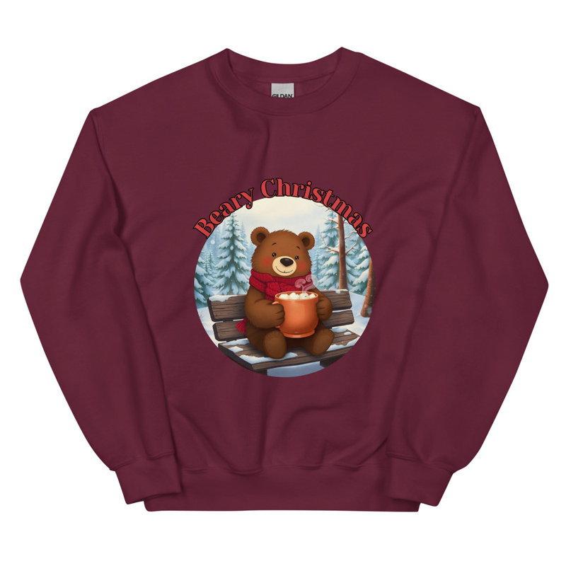 Beary Christmas - Cozy Bear Hot Cocoa Sweatshirt