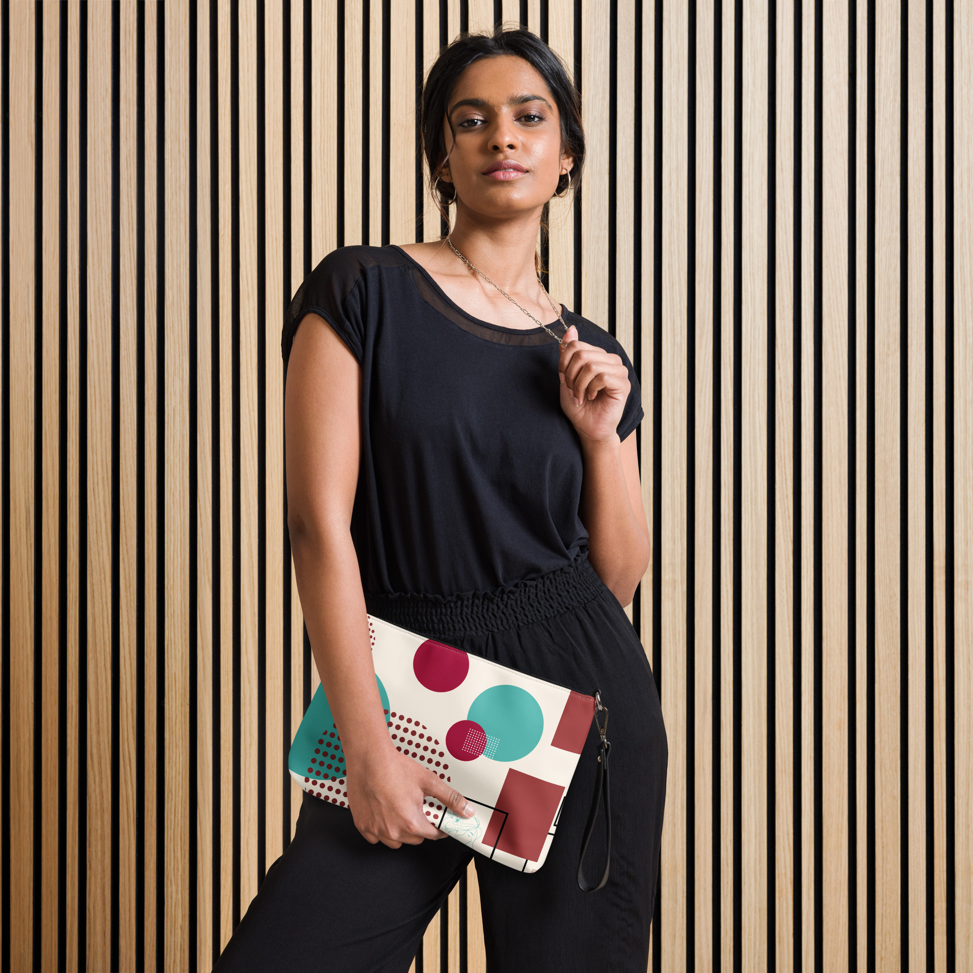 Geometric Pattern Crossbody Bag