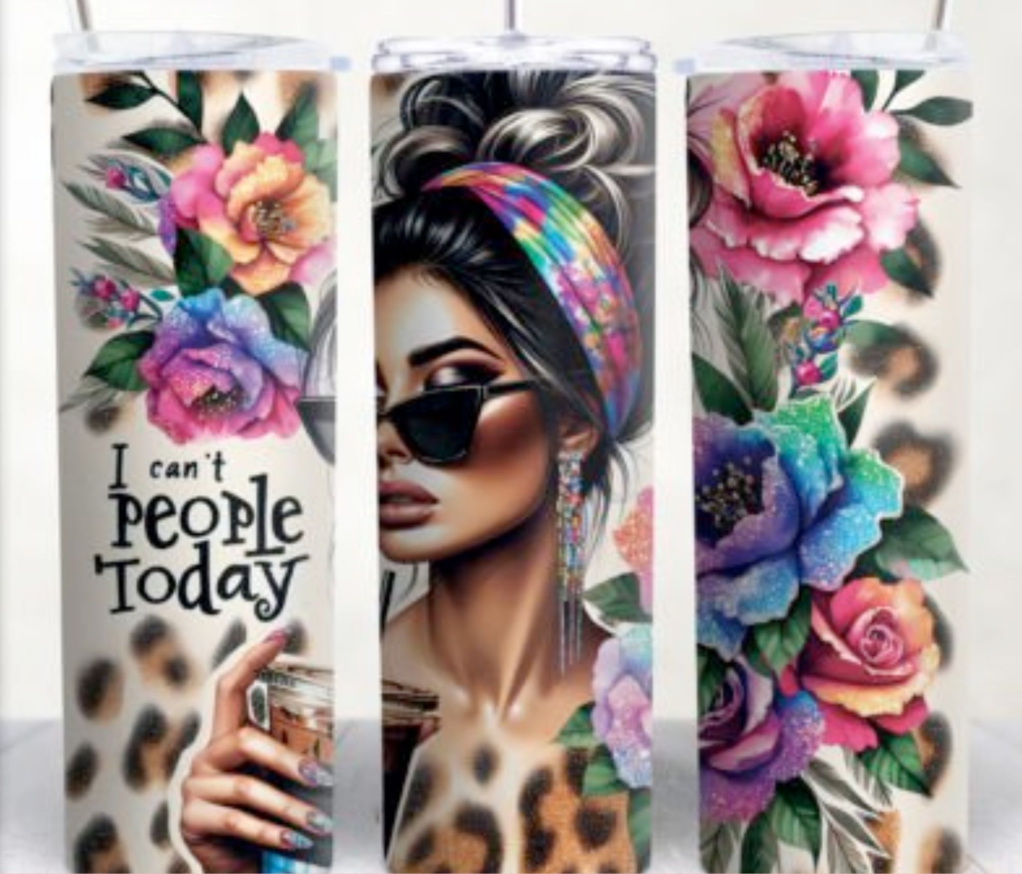 "I Can't People Today" Tumbler - Stainless Steel 20oz