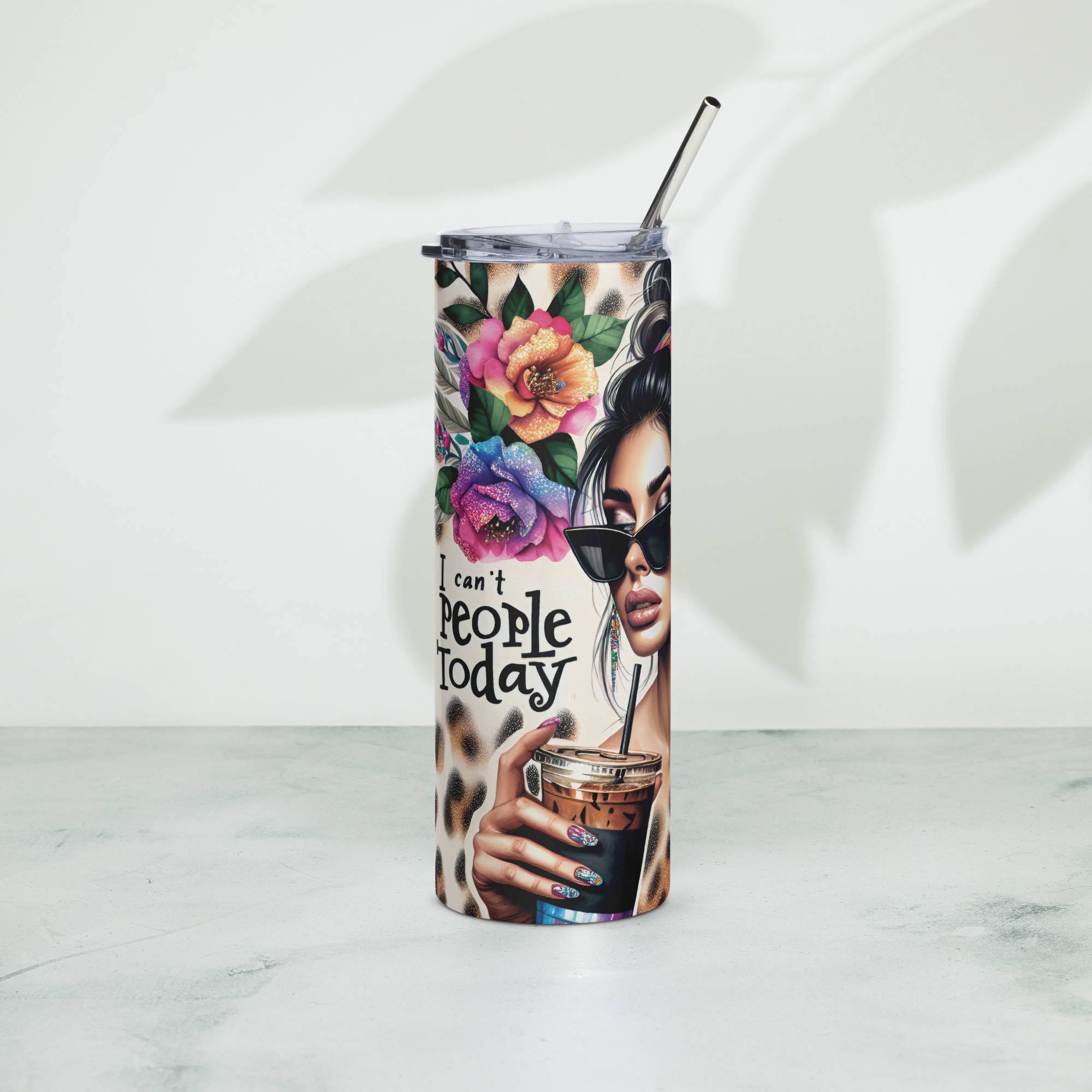 "I Can't People Today" Tumbler - Stainless Steel 20oz