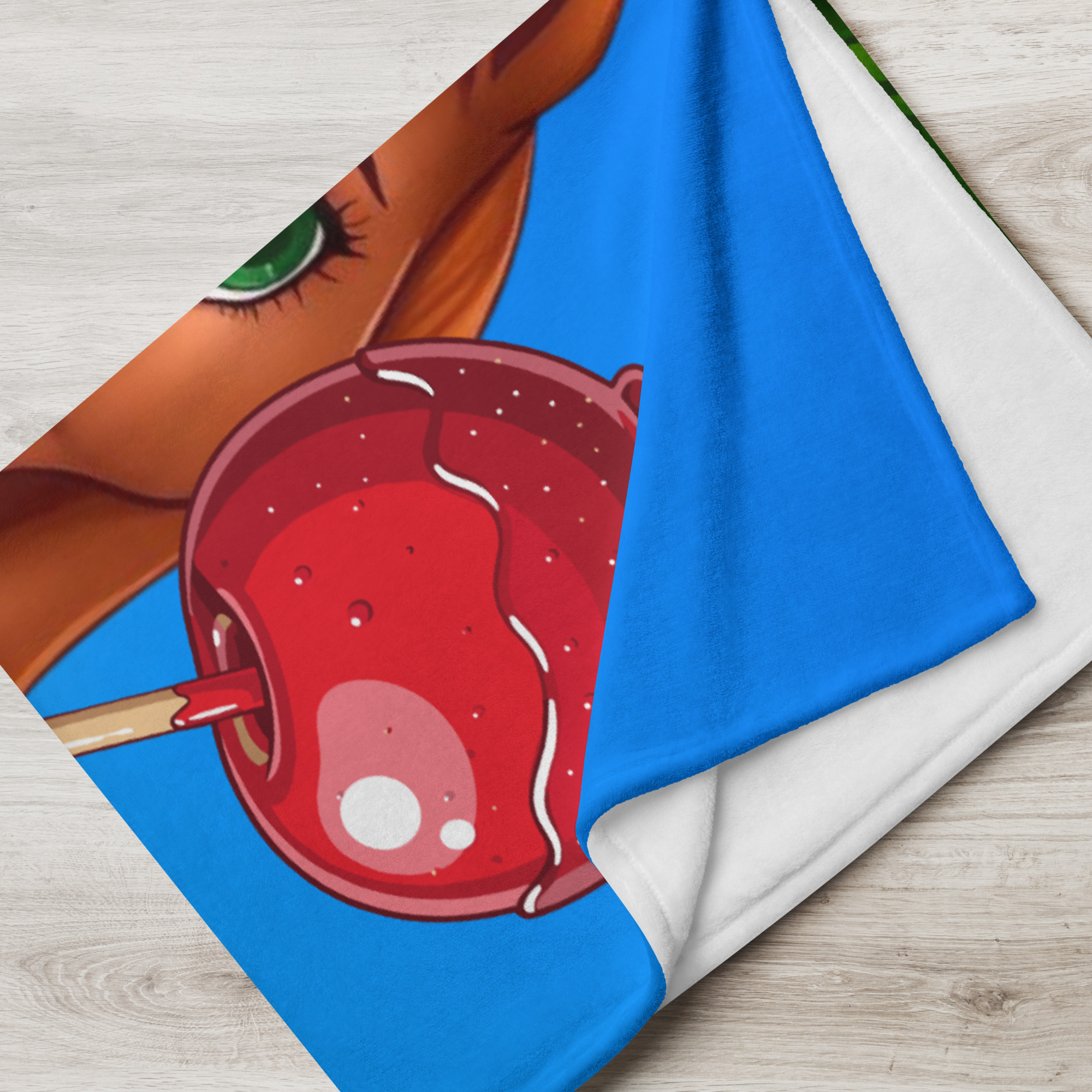 Candy Apple Girl 50" x 60" Throw Blanket