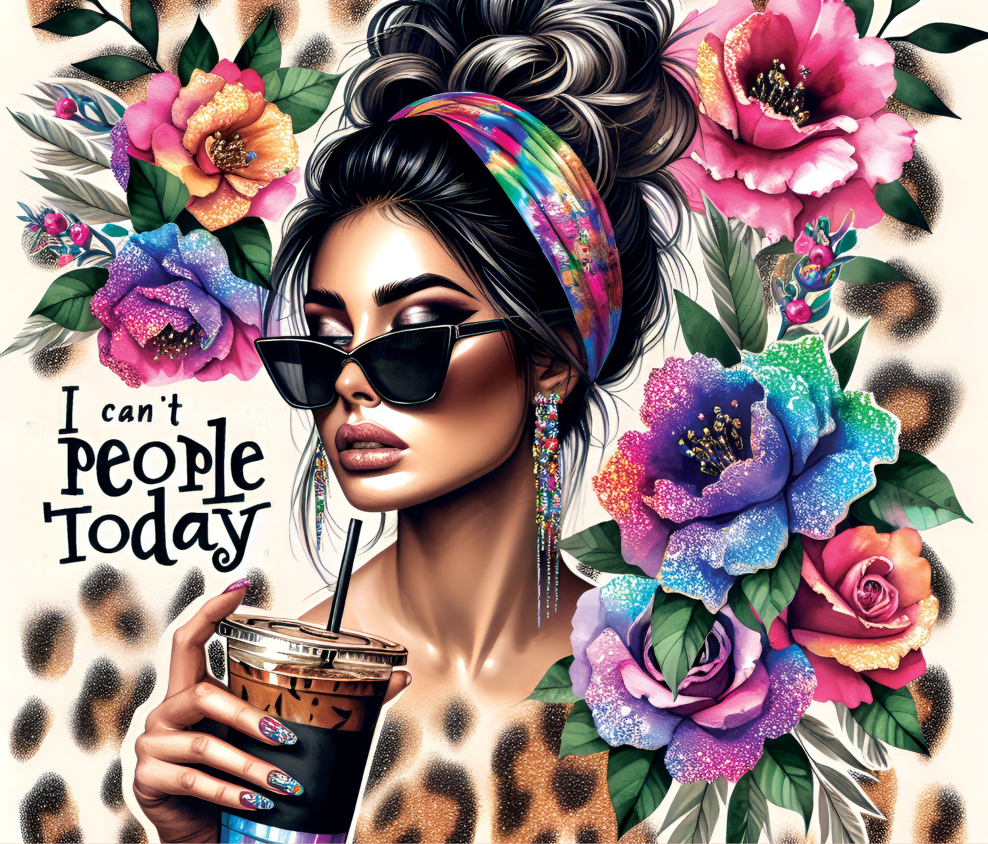 "I Can't People Today" Tumbler - Stainless Steel 20oz