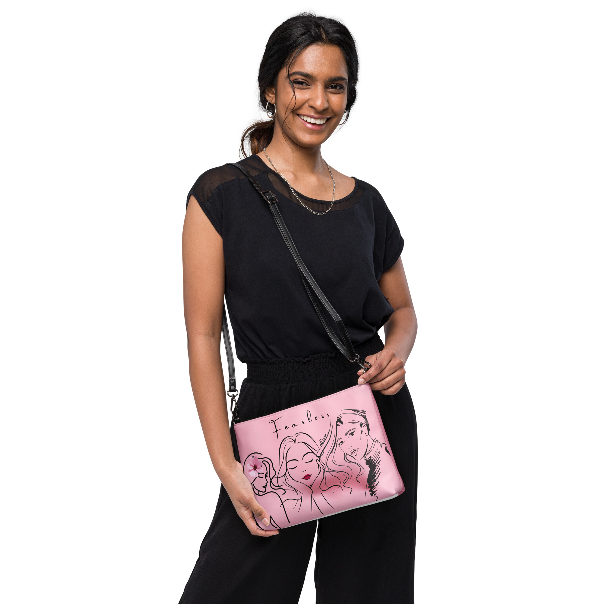 Fearless Illustrated Crossbody Bag