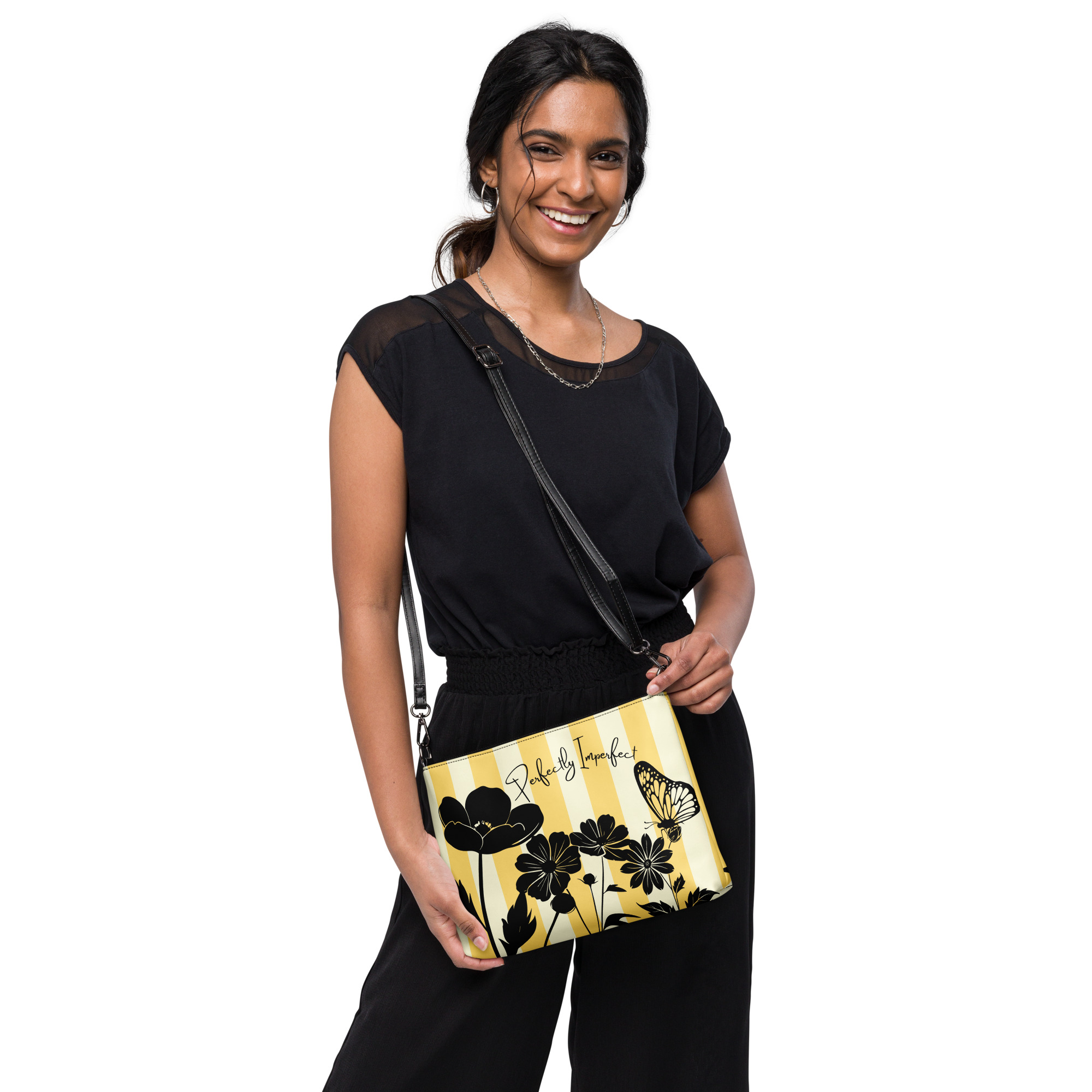 Perfecty Imperfect Floral Clutch Crossbody Bag