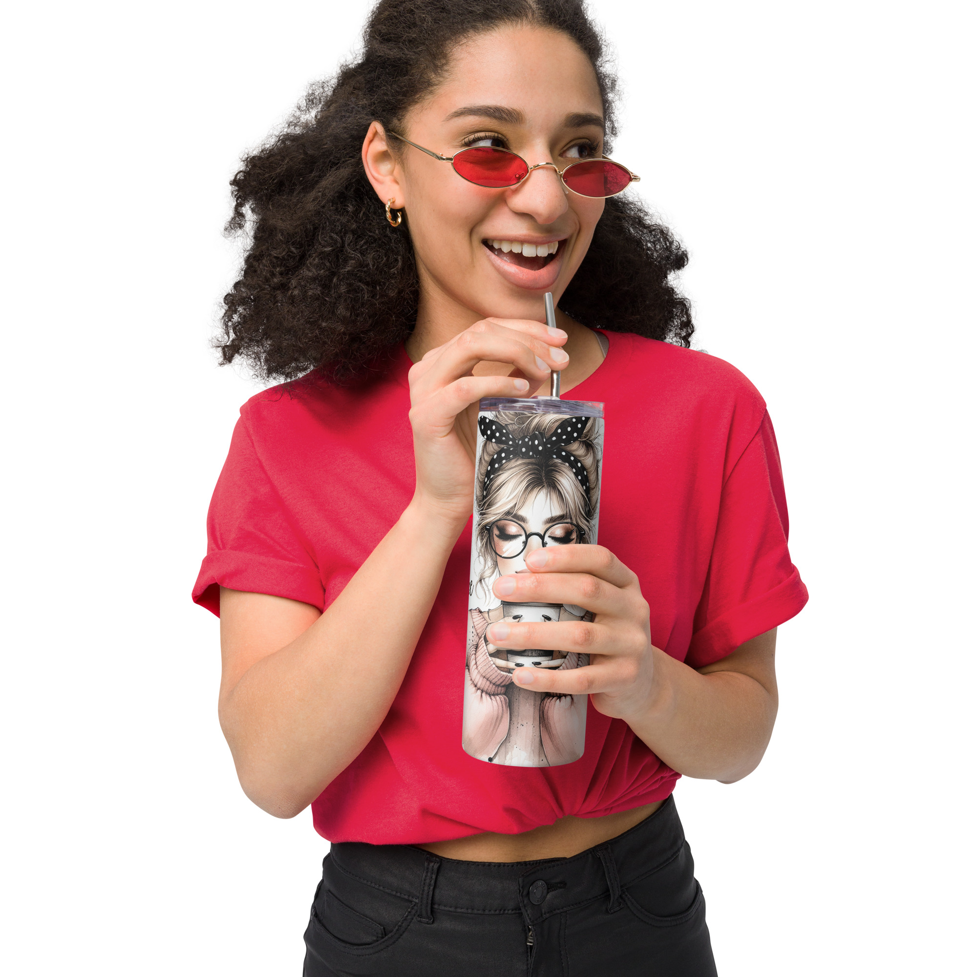 "Coffee Love" Tumbler - Stainless Steel 20oz