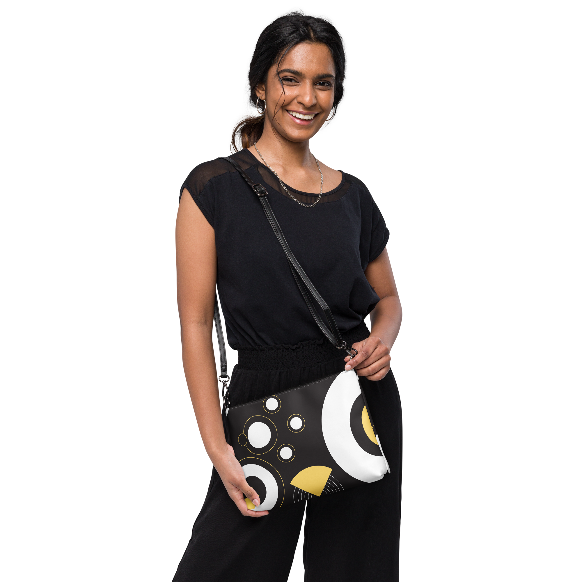 Geometric Pattern Crossbody Bag