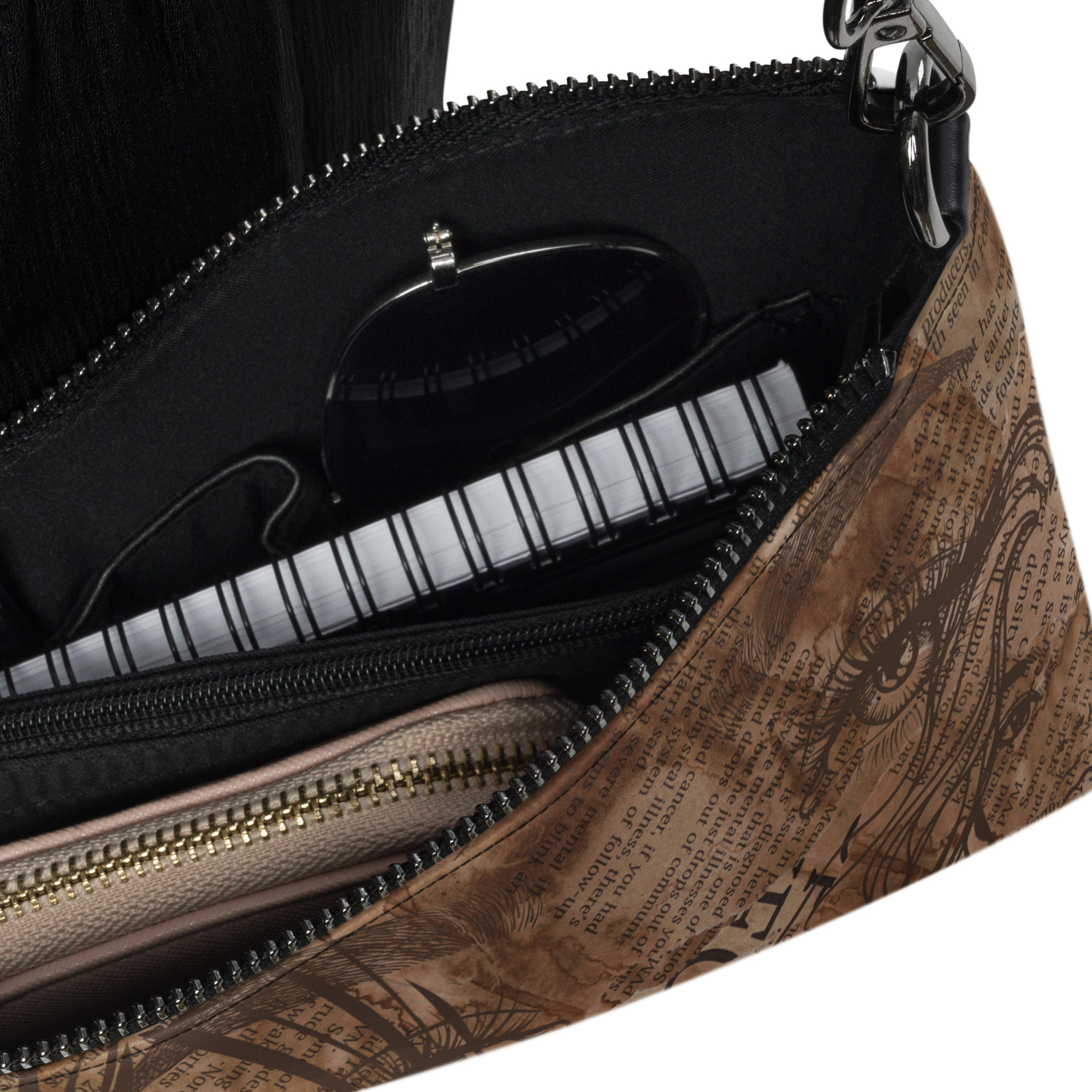 Vintage Art Clutch Cross Body Bag