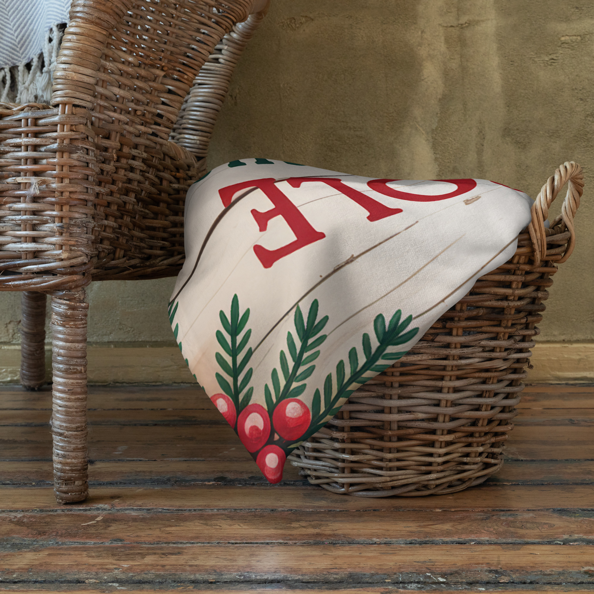 Santa's Workshop Throw Blanket (3 Sizes)