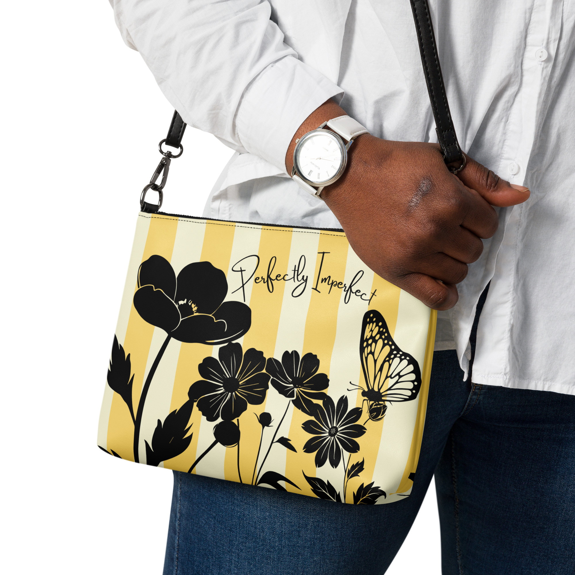 Perfecty Imperfect Floral Clutch Crossbody Bag