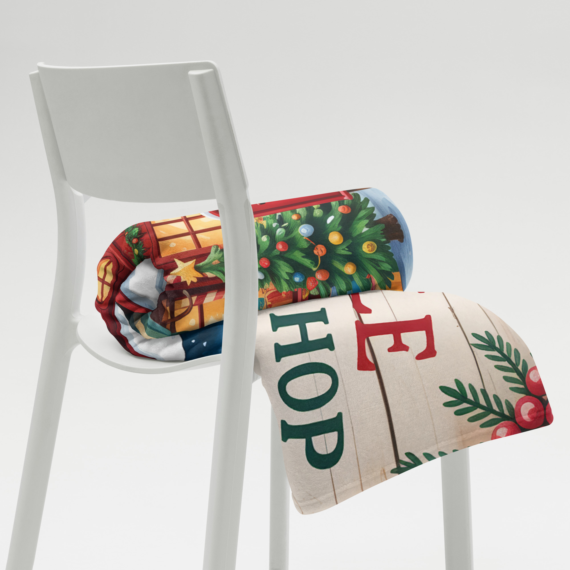 Santa's Workshop Throw Blanket (3 Sizes)