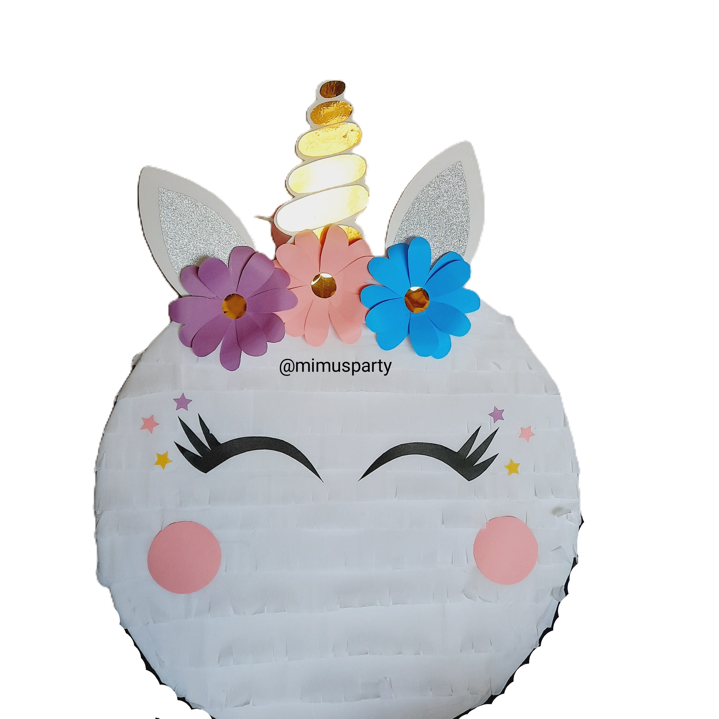 Unicorn Piñata (Multicolor flowers)