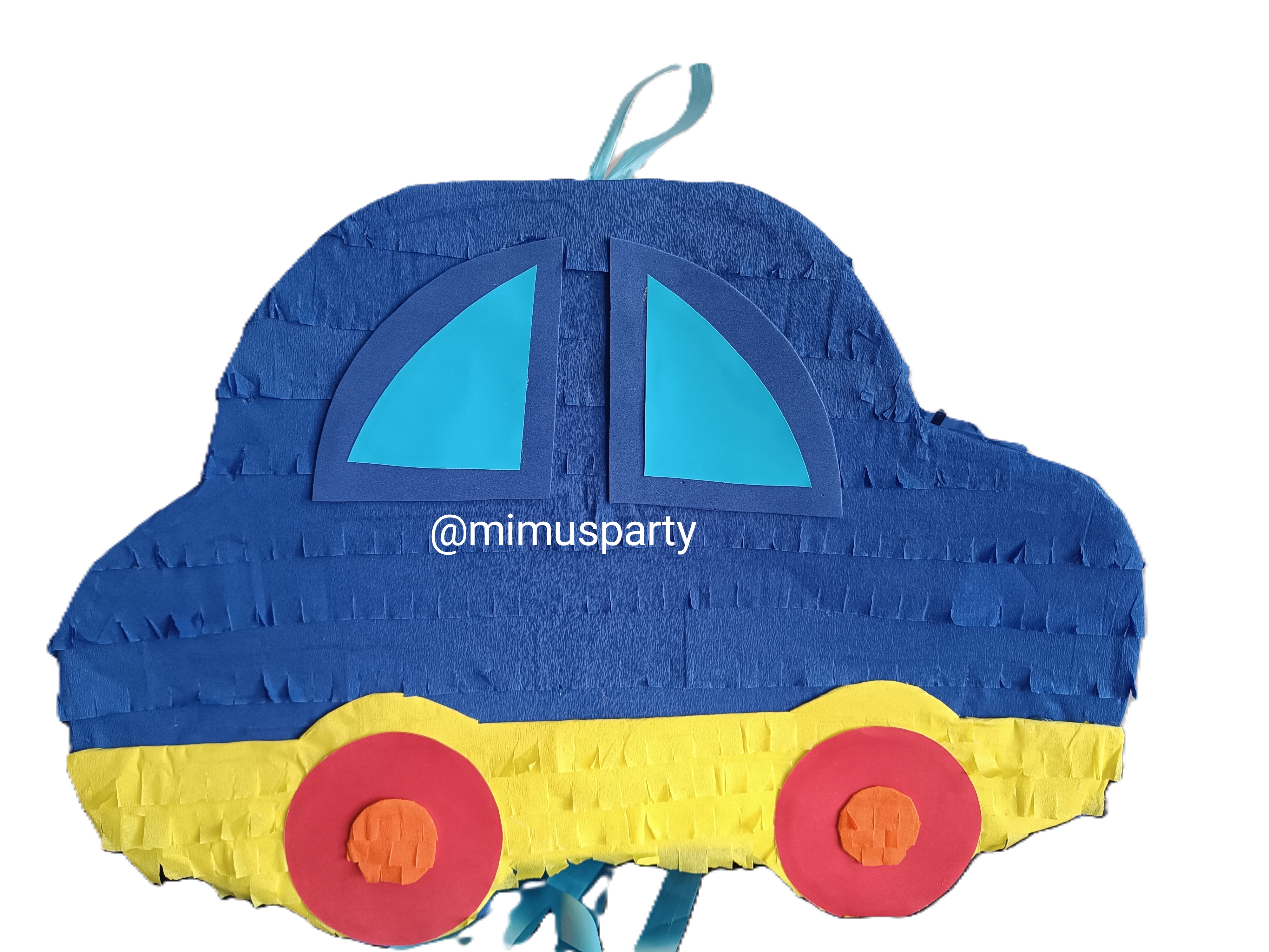 Vibrant and fun party Car Shaped Piñata