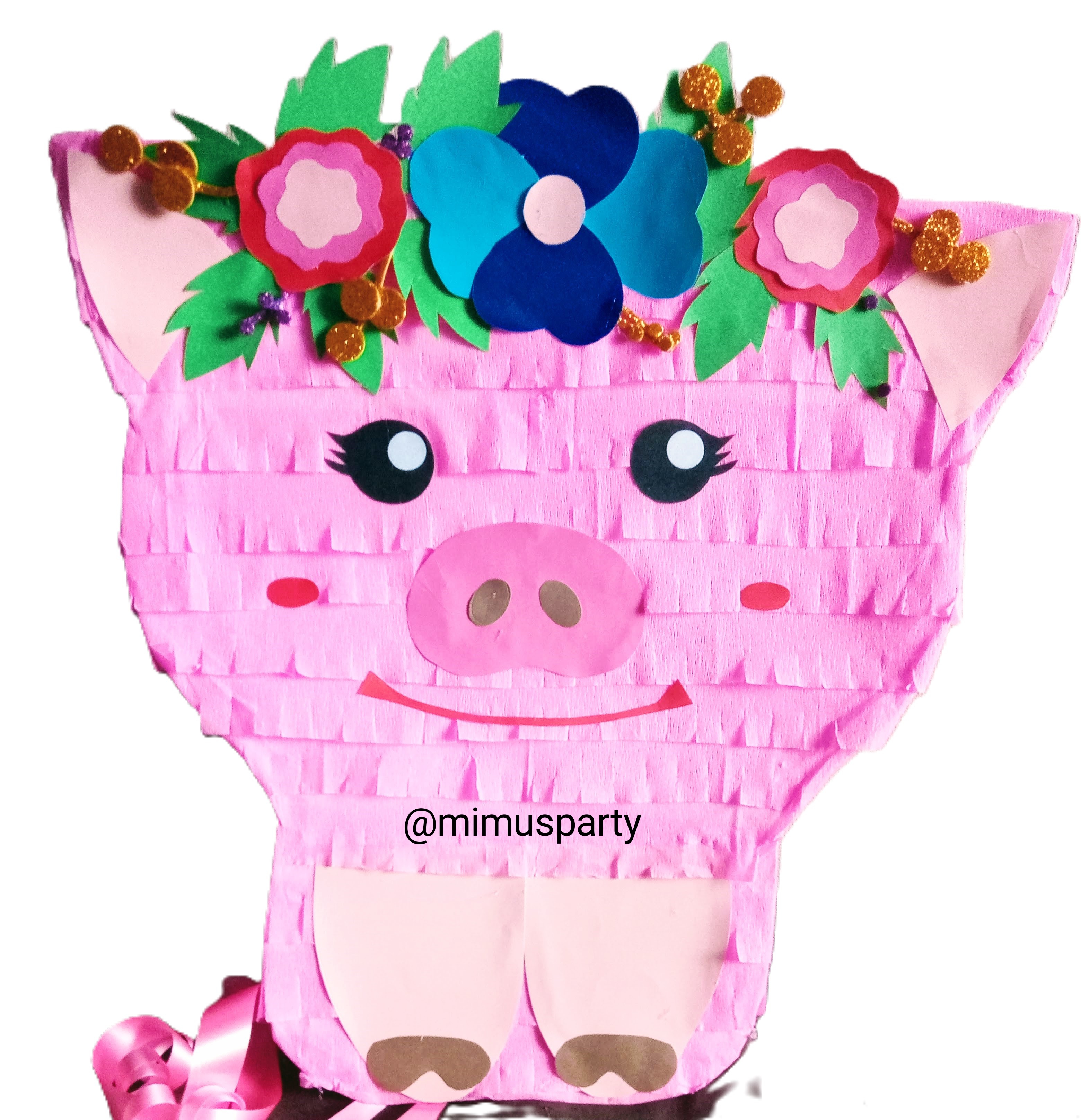 Pink Piggy Piñata