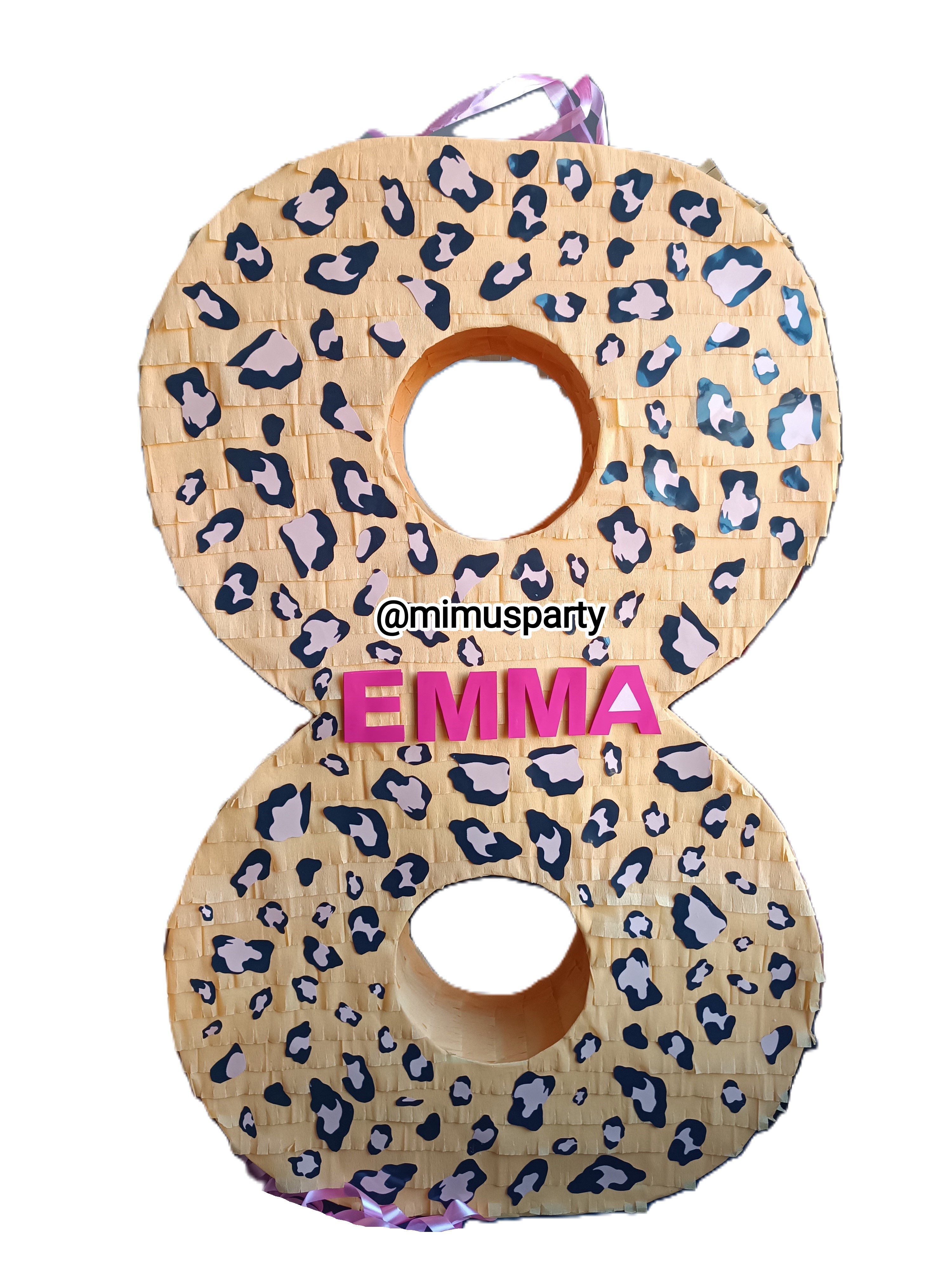 Leopard Print Number Piñata