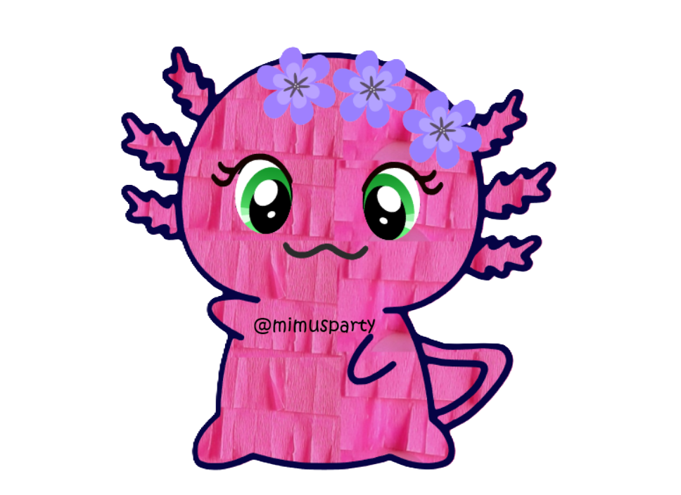 Pink Axolotl Piñata