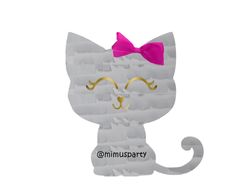 White Cat-shaped Piñata