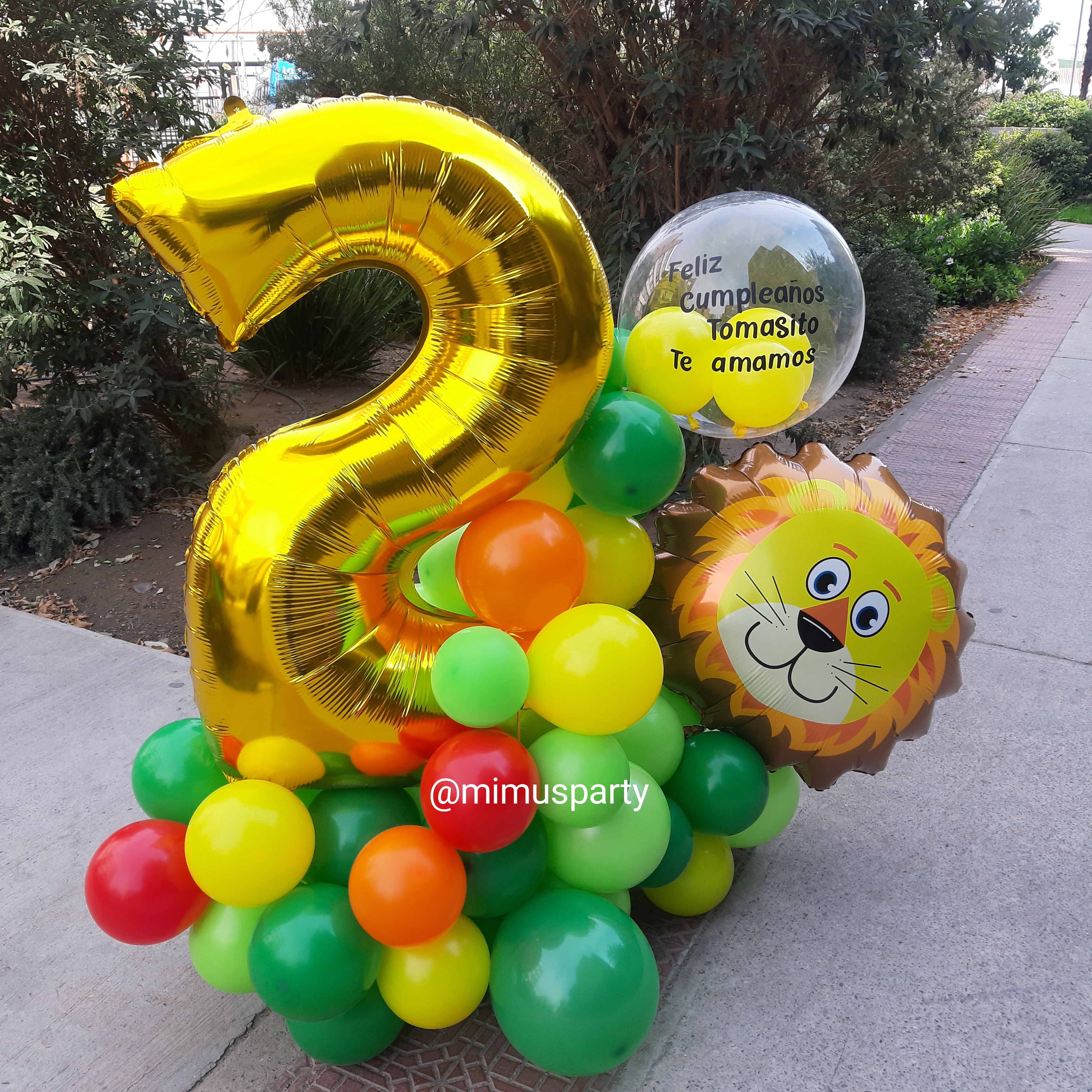 Gold Number Balloon Bouquet