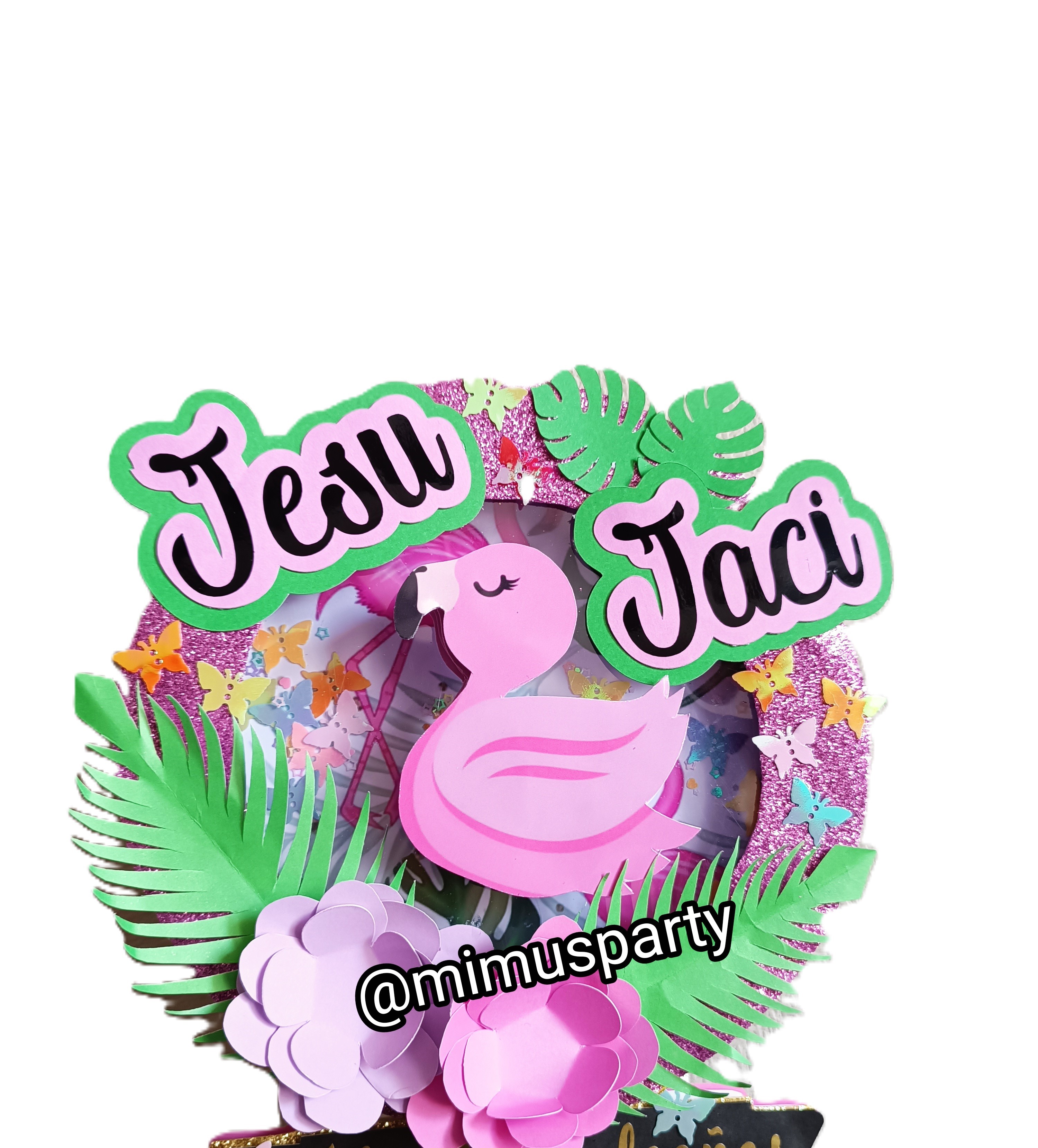 Decorative Flamingo Cake Topper