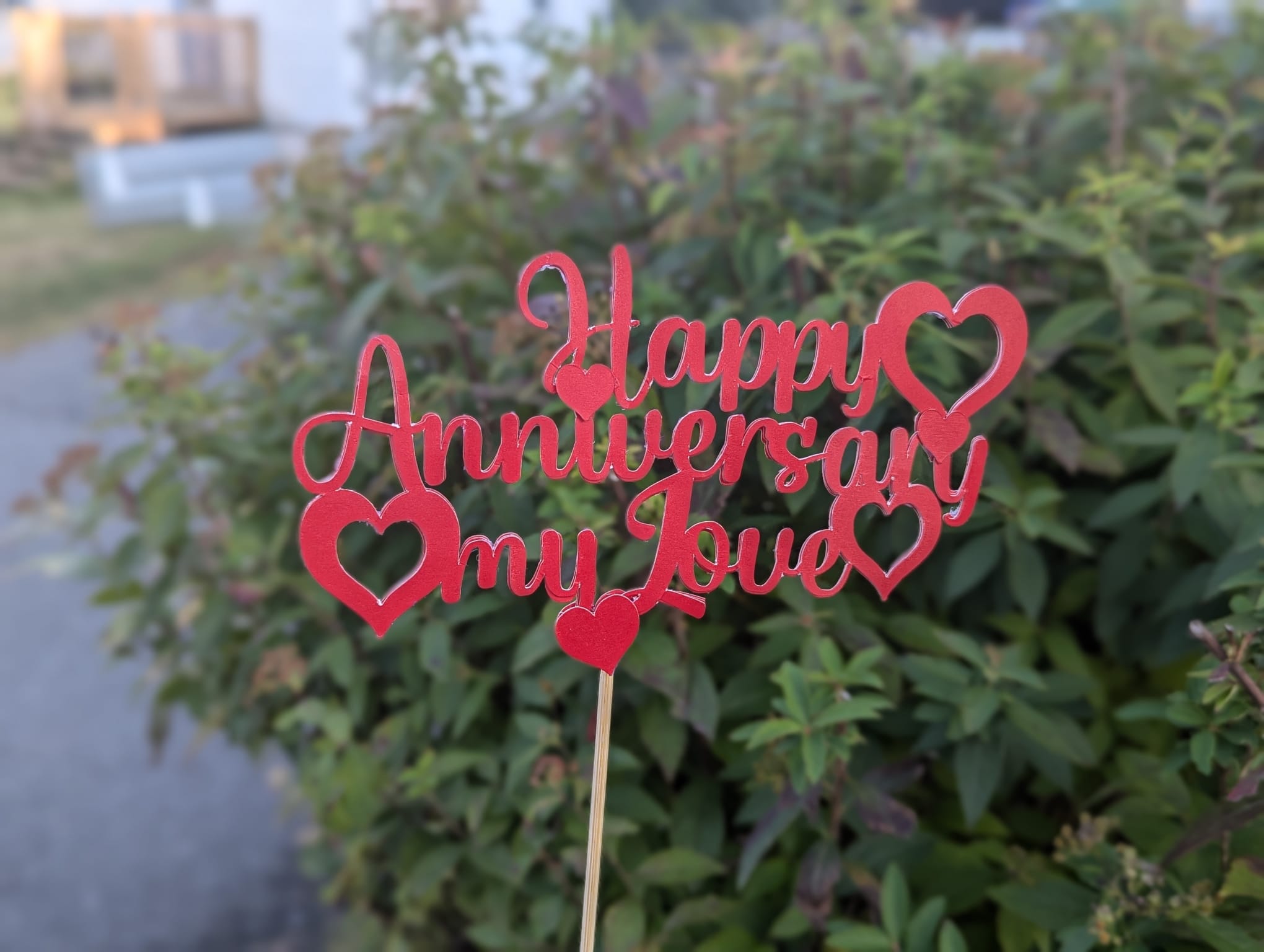Happy Anniversary Cake Topper