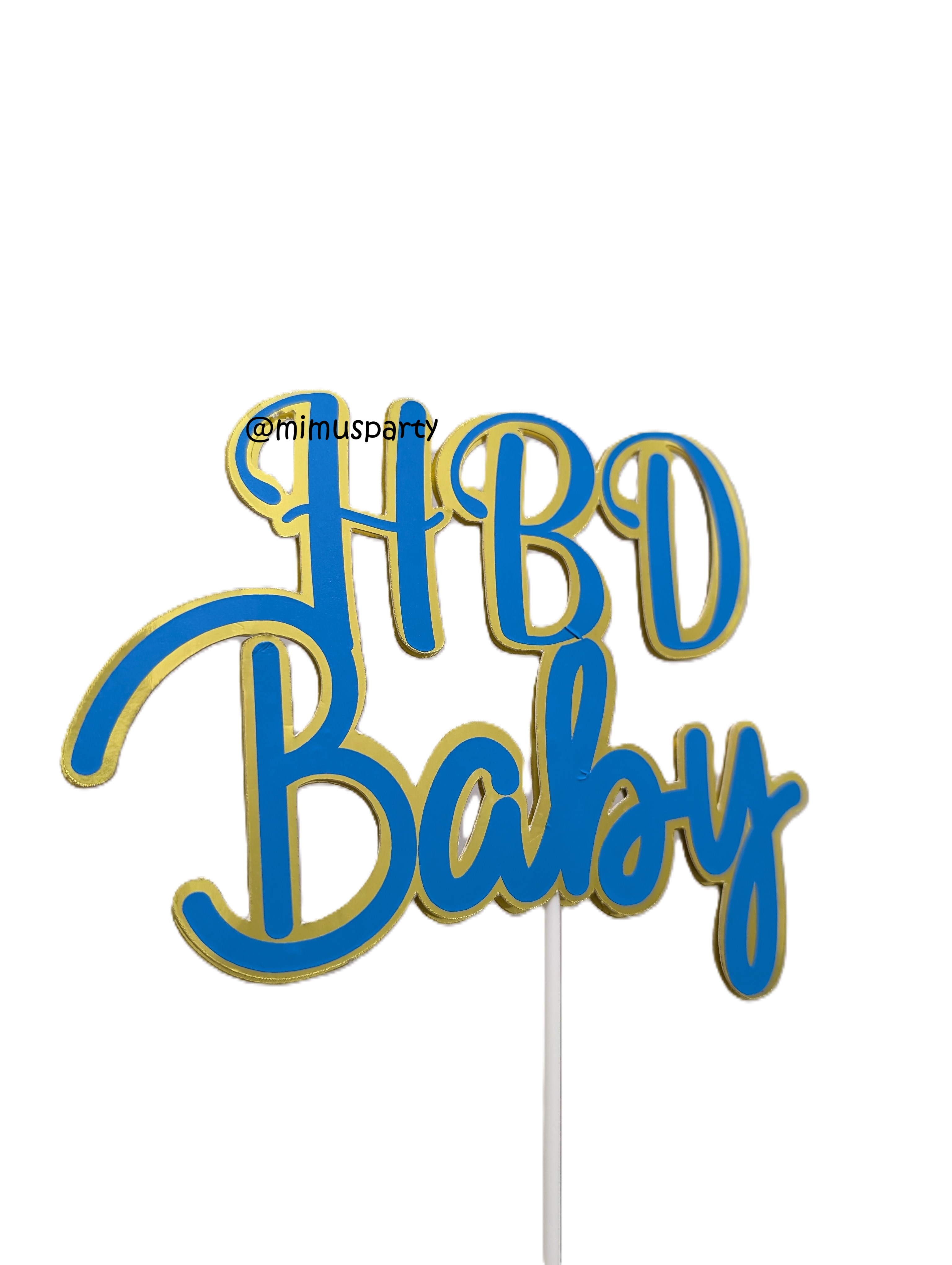 HBD Baby Cake Topper