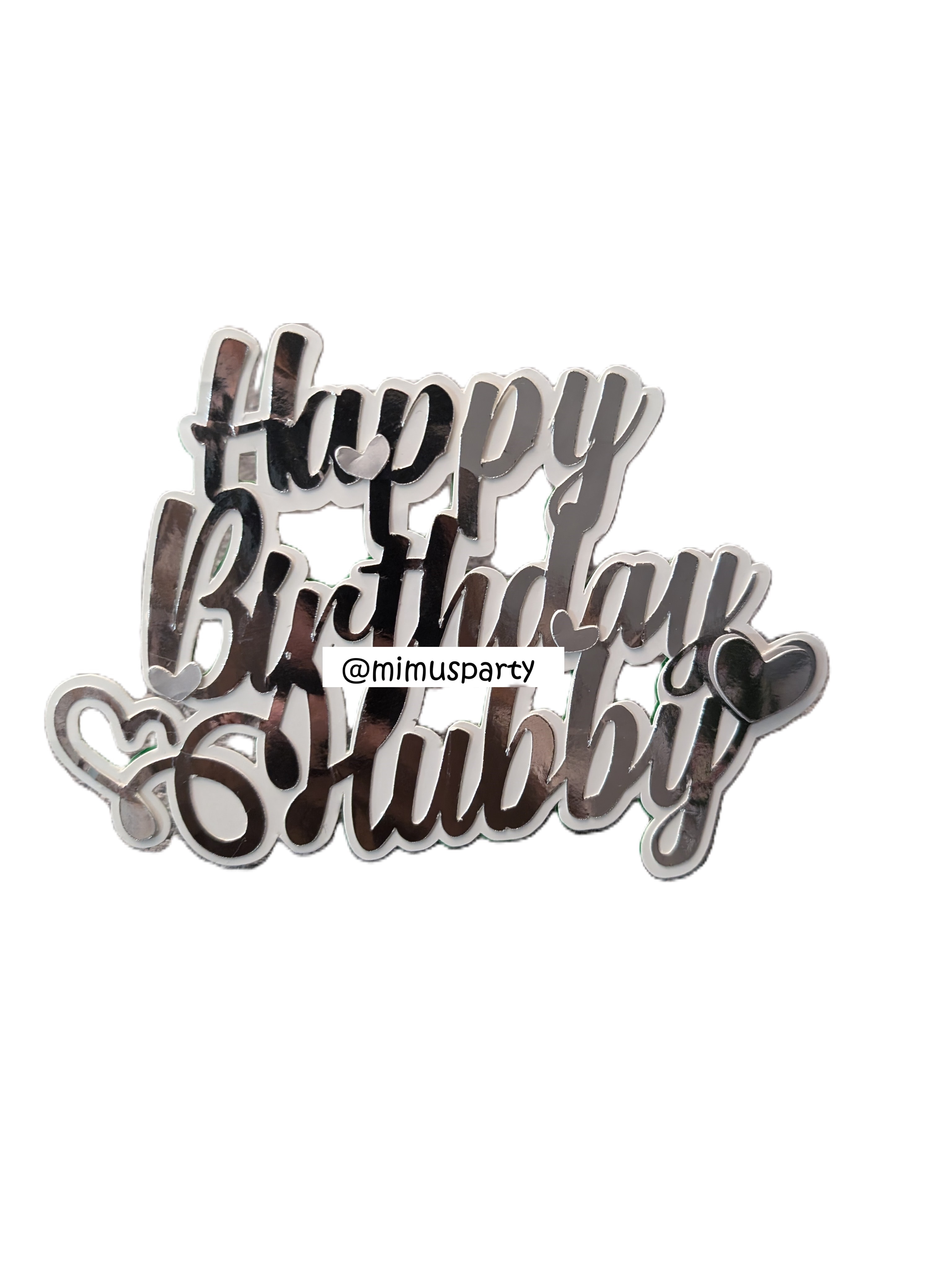 Happy Birthday Hubby Cake Topper