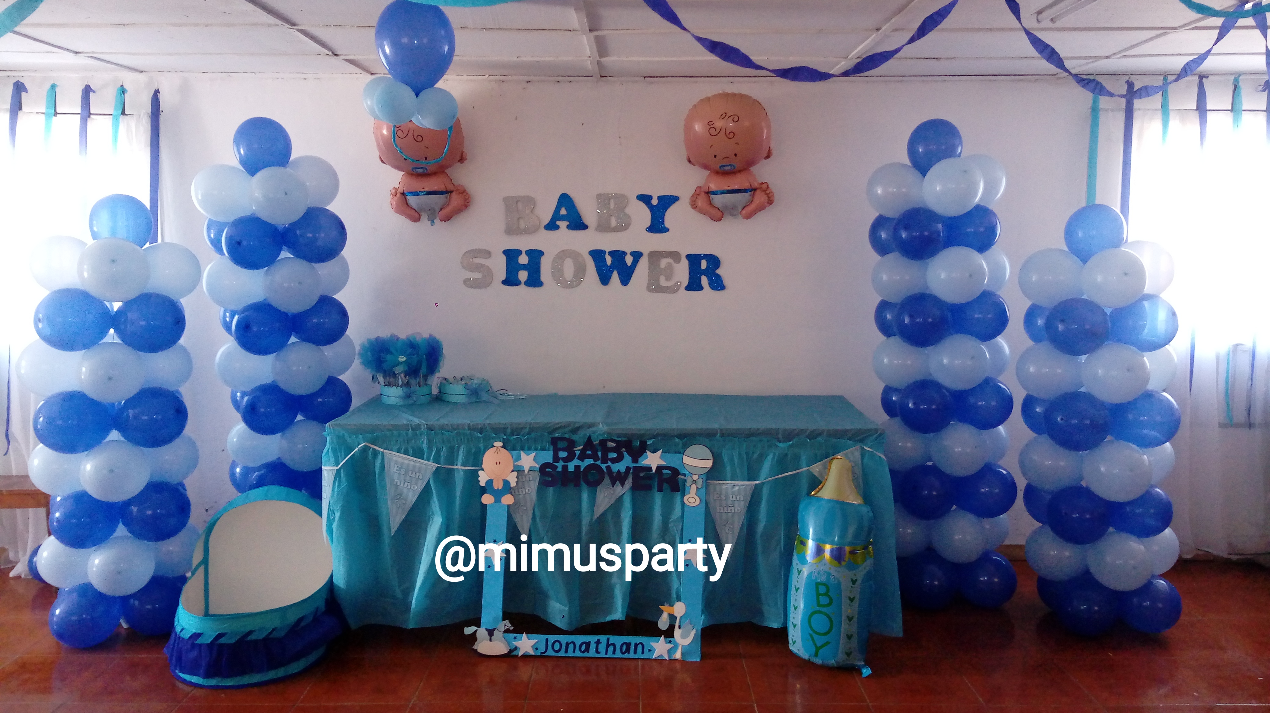 Complete themed decoration for baby shower