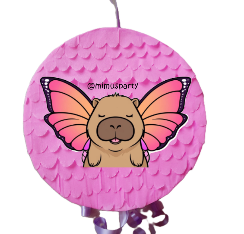 Capybara Fairy Piñata - Pink