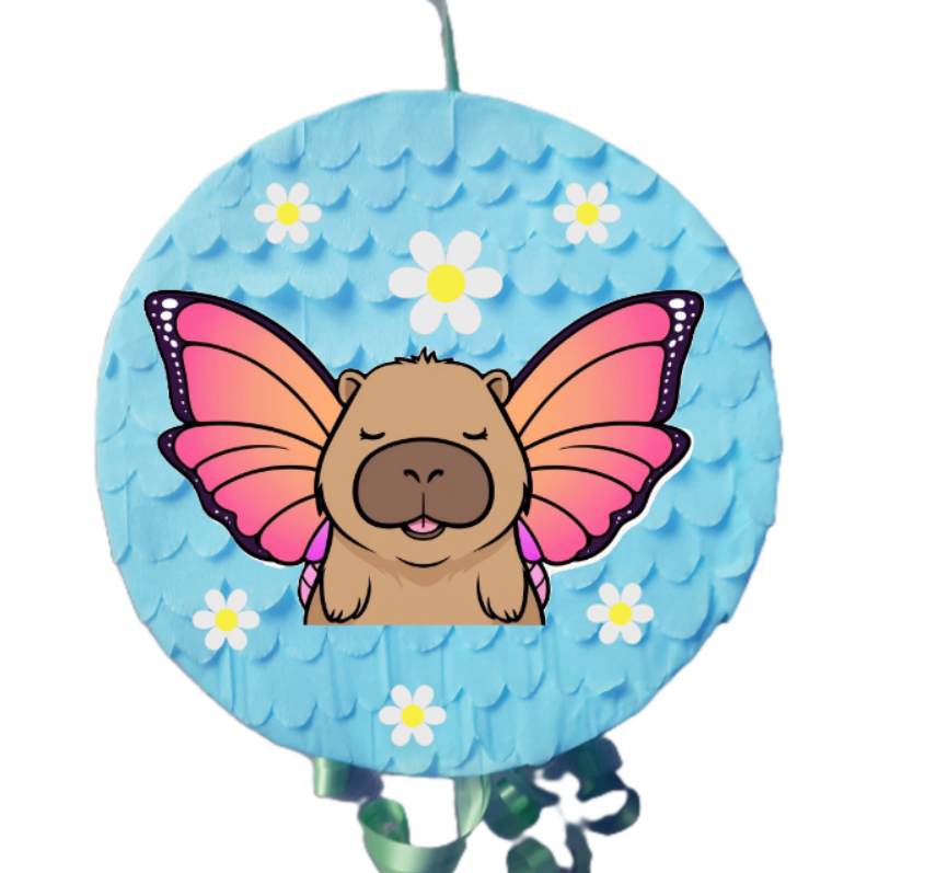 Capybara Fairy Piñata - Blue
